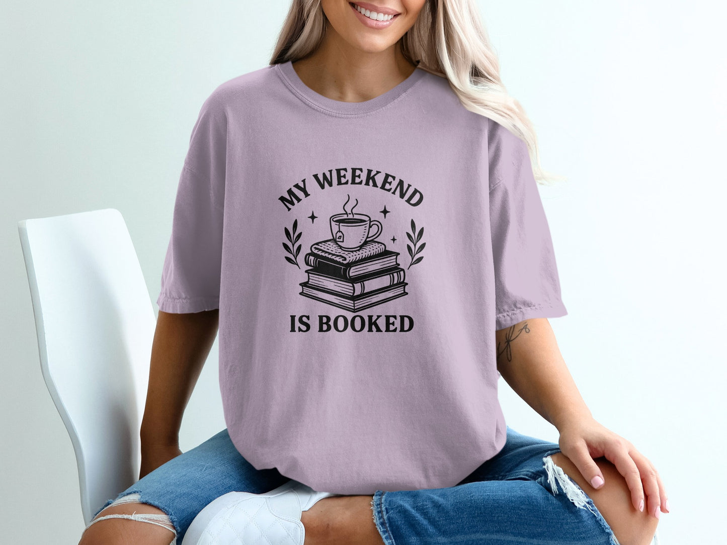 My Weekend Is Booked Graphic Tee Shirt product type