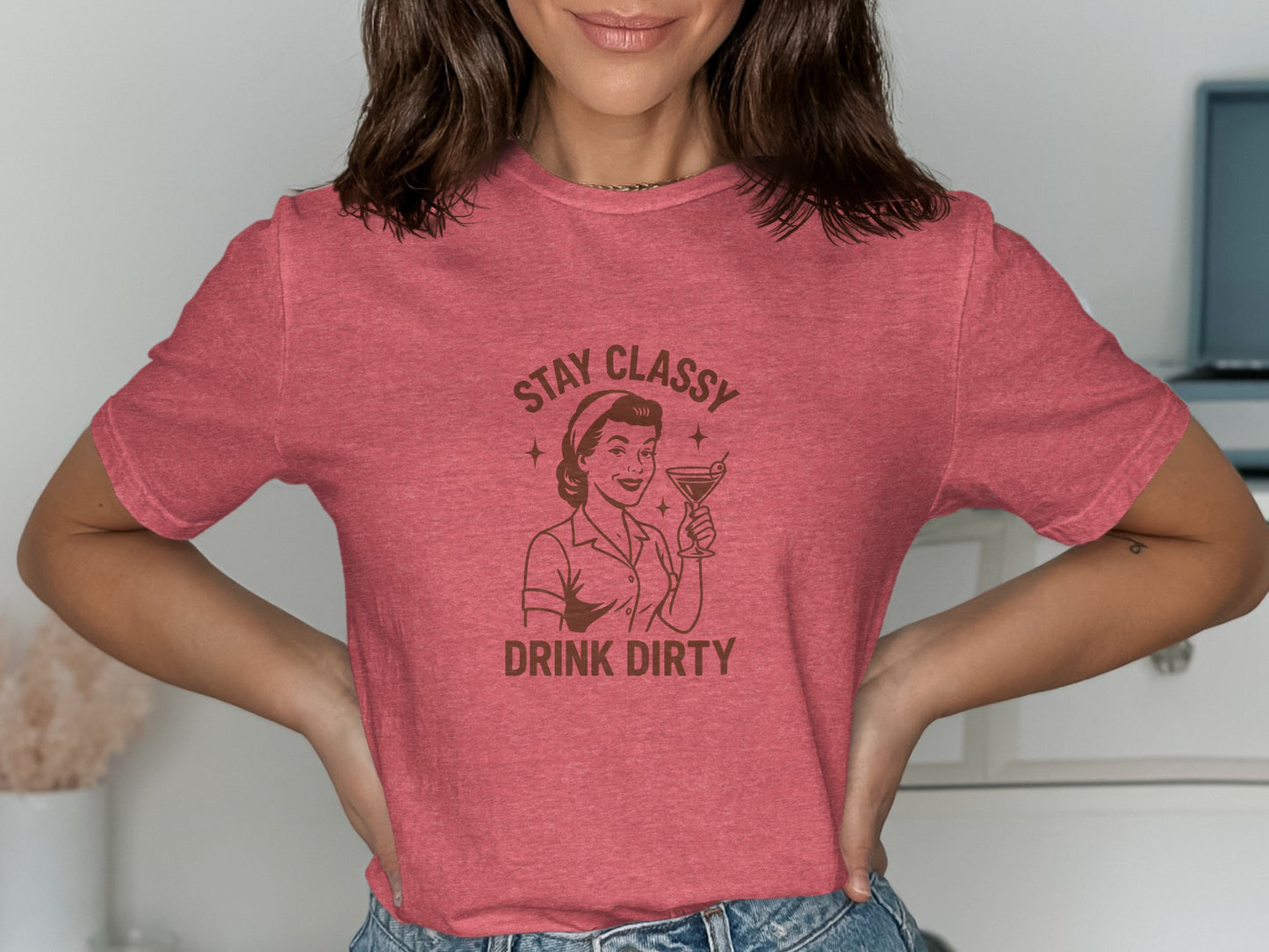 Stay Classy Drink Dirty Graphic T-Shirt product type