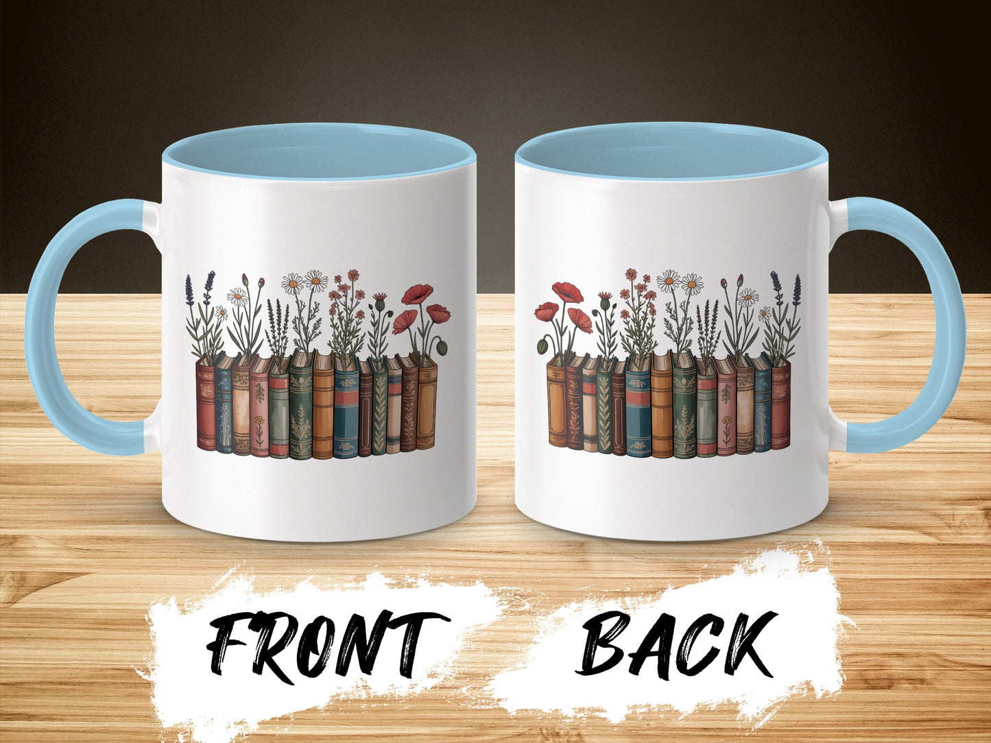 Colorful Book Themed Coffee Mug Unique Gift product