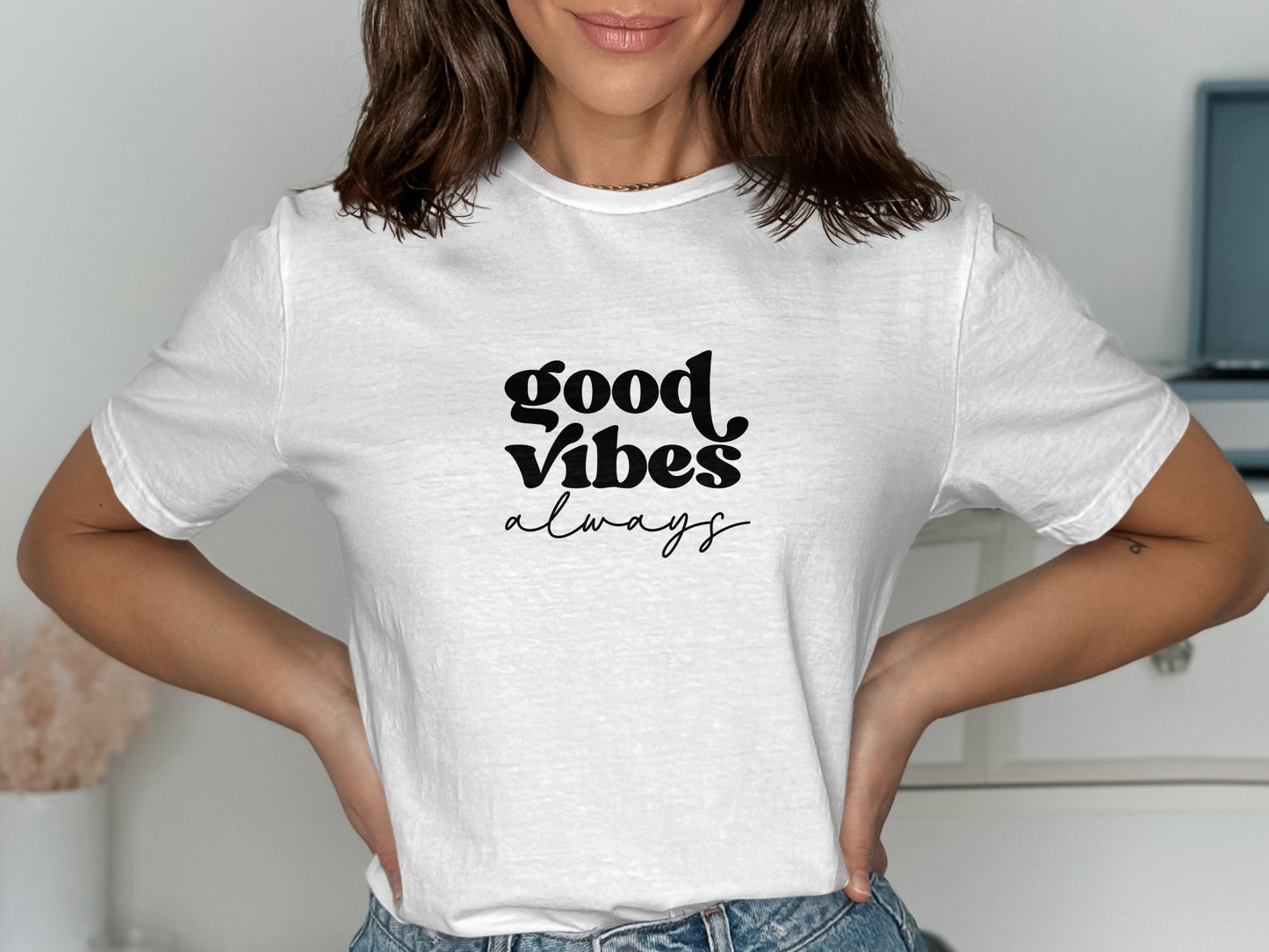 Good Vibes Always Graphic Printed T-Shirt product