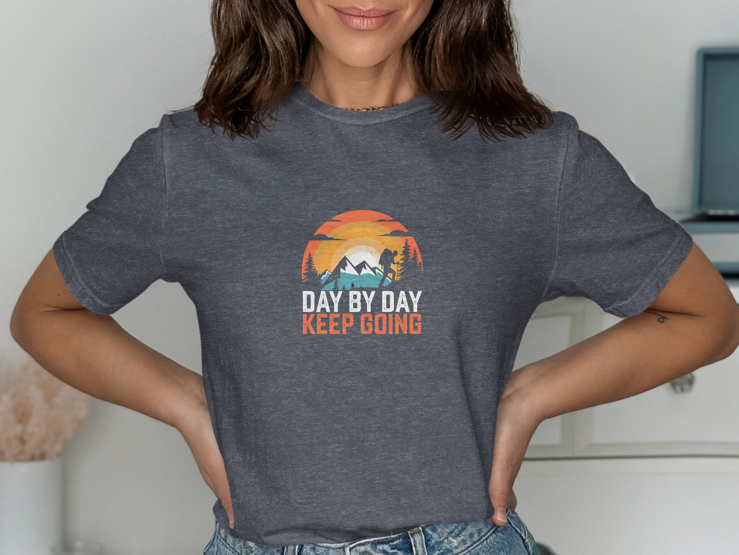 Inspiring Day by Day Keep Going Graphic Product Π’ype