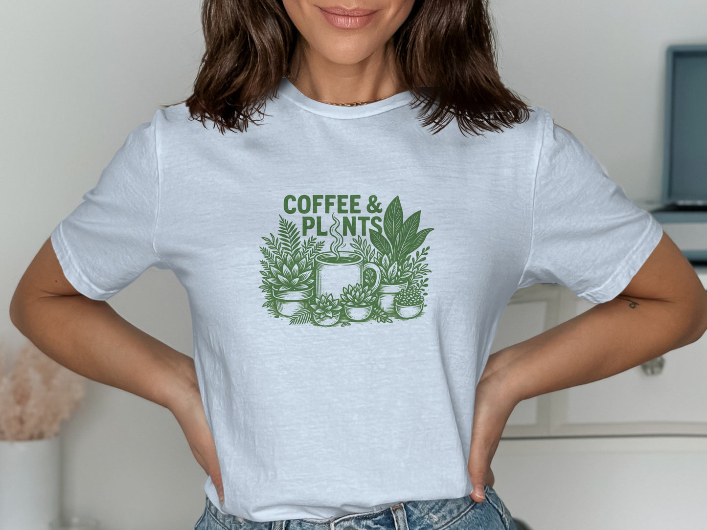 Coffee and Plants Graphic T-Shirt product type