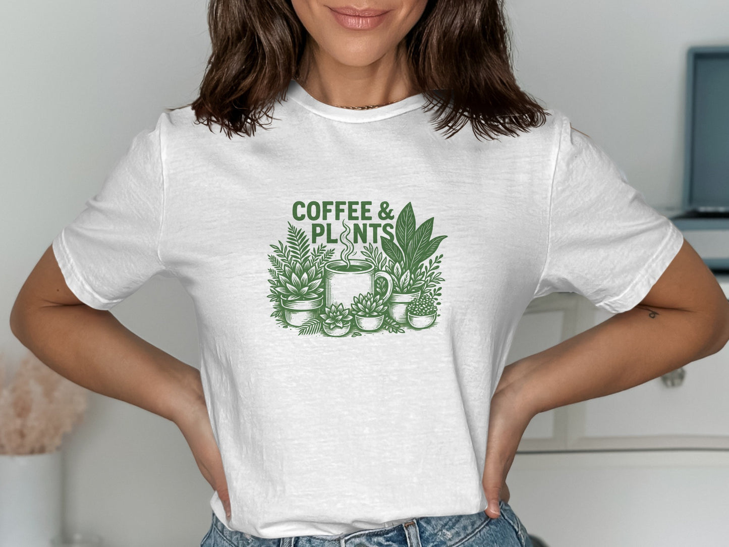 Coffee and Plants Graphic Tee T-shirt product type
