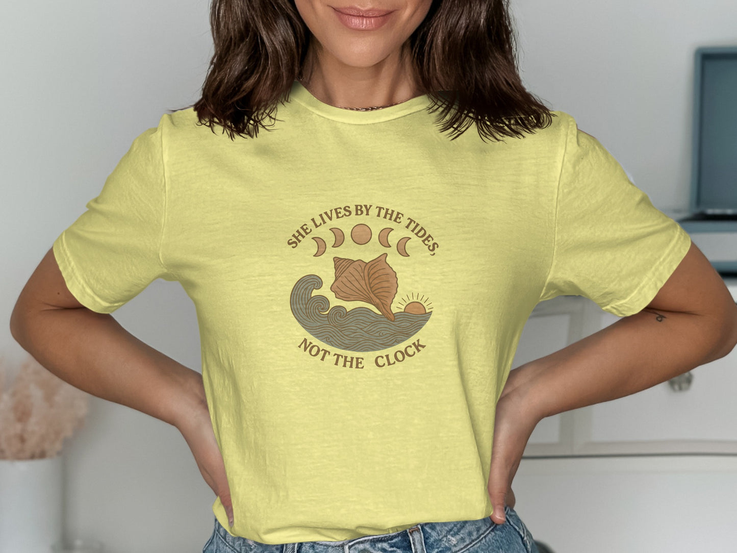 She Lives by the Tides Not the Clock T-shirt product type