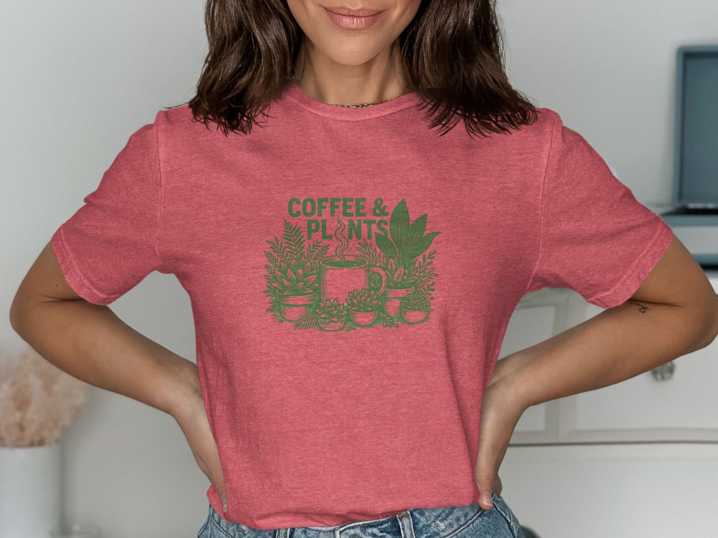 Coffee and Plants Graphic Design Tee product