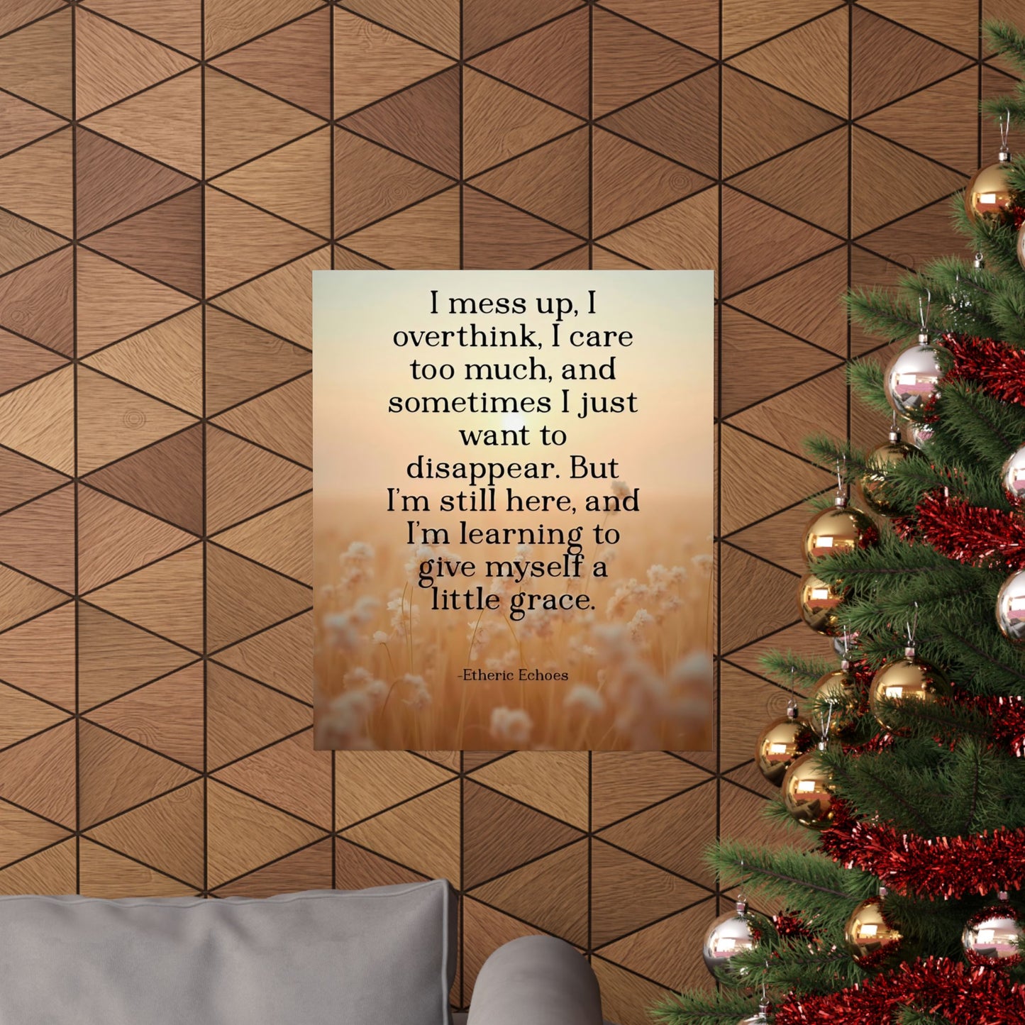 Poetic Affirmation Poster for Overthinkers
