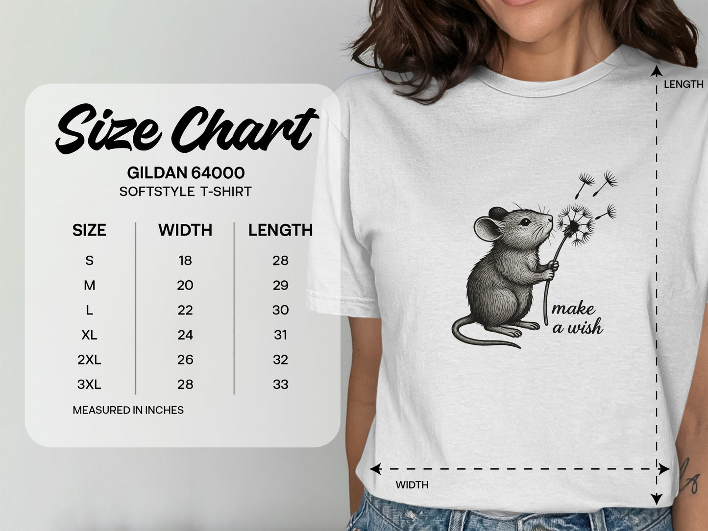 Make a Wish Mouse Softstyle T-shirt product
