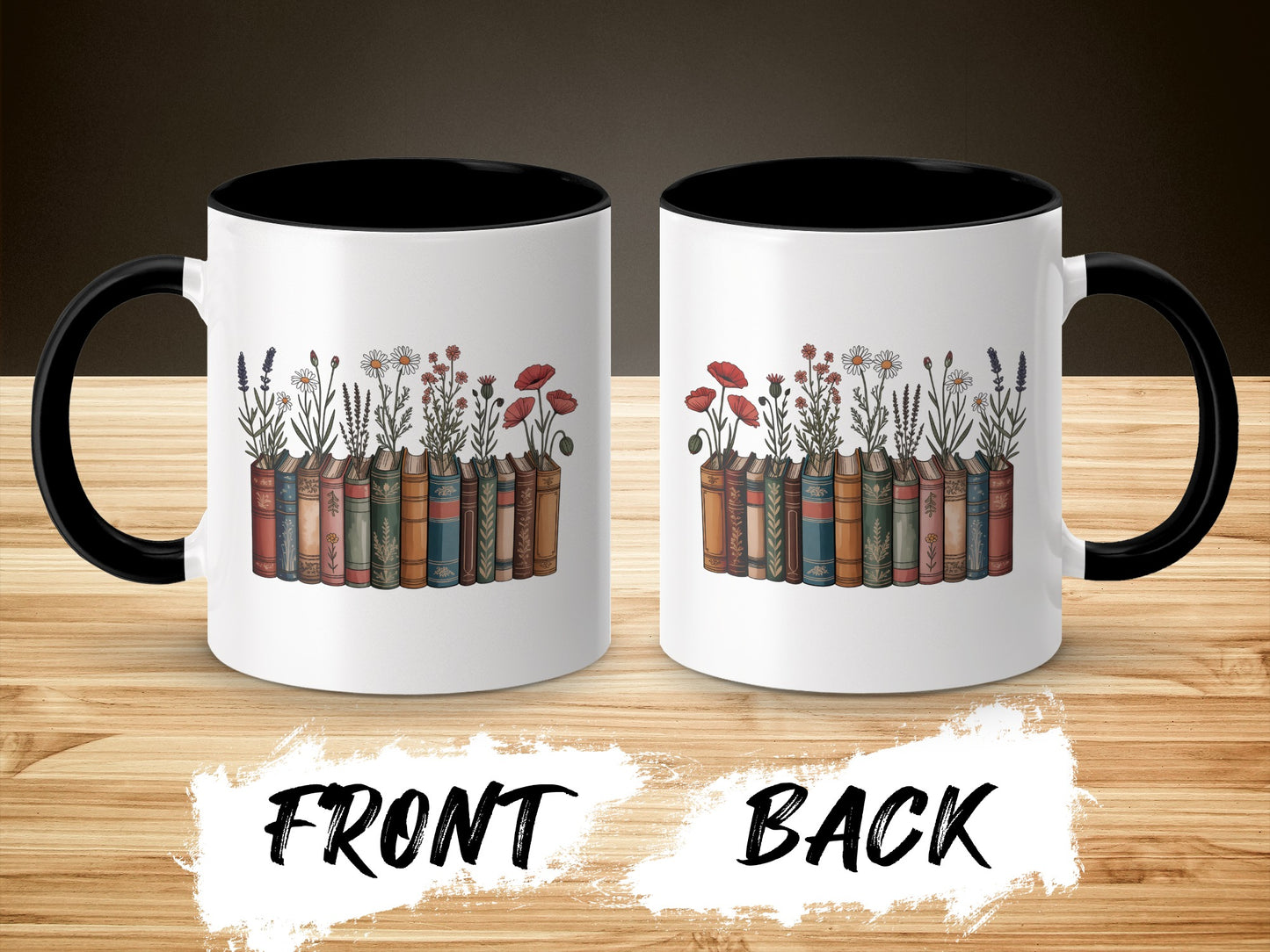 Beautifully Designed Book Lover Illustrated Mug product type