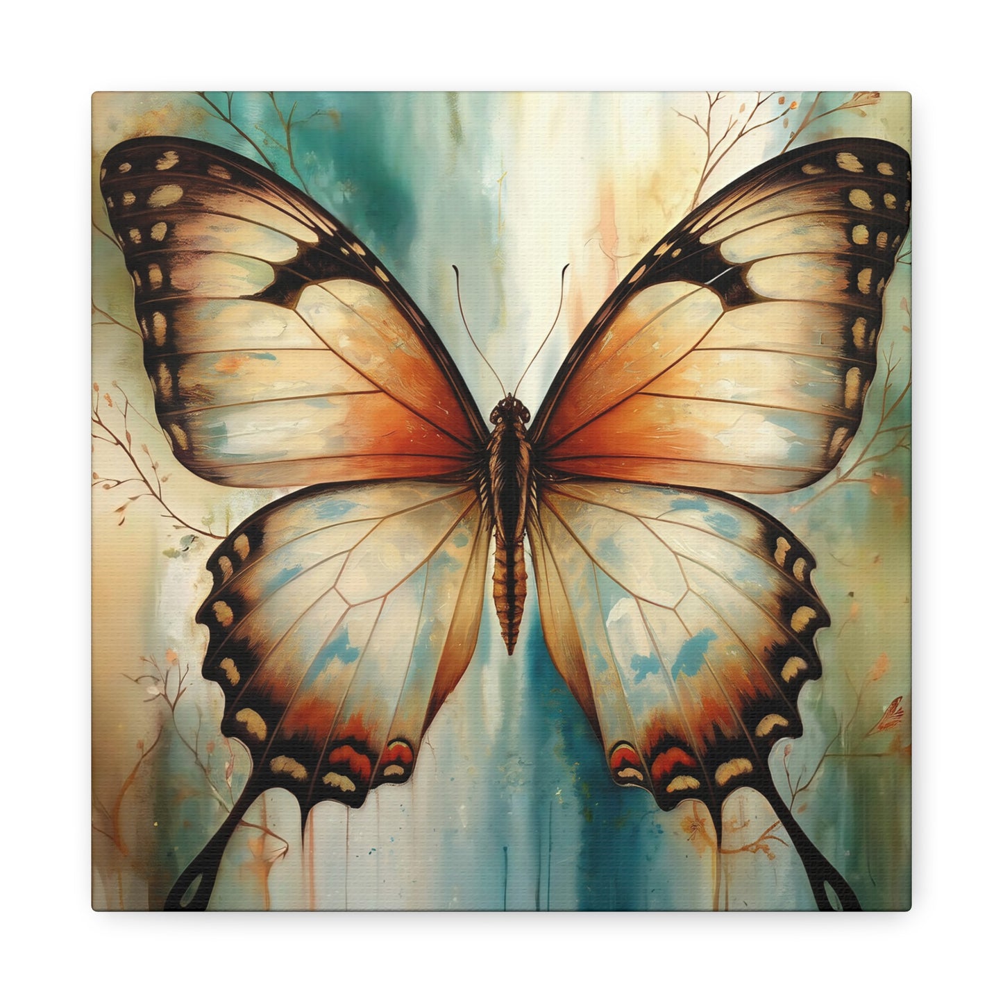 Butterfly Watercolor Canvas Wall Art