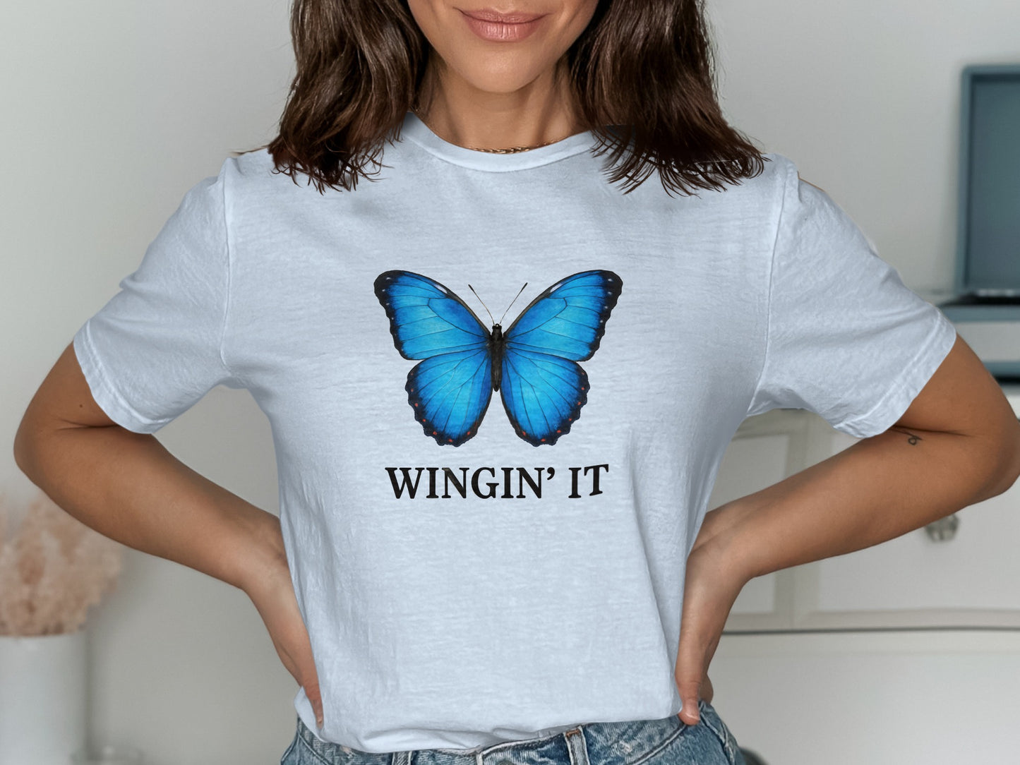 Wingin' It Graphic Butterfly T shirt product