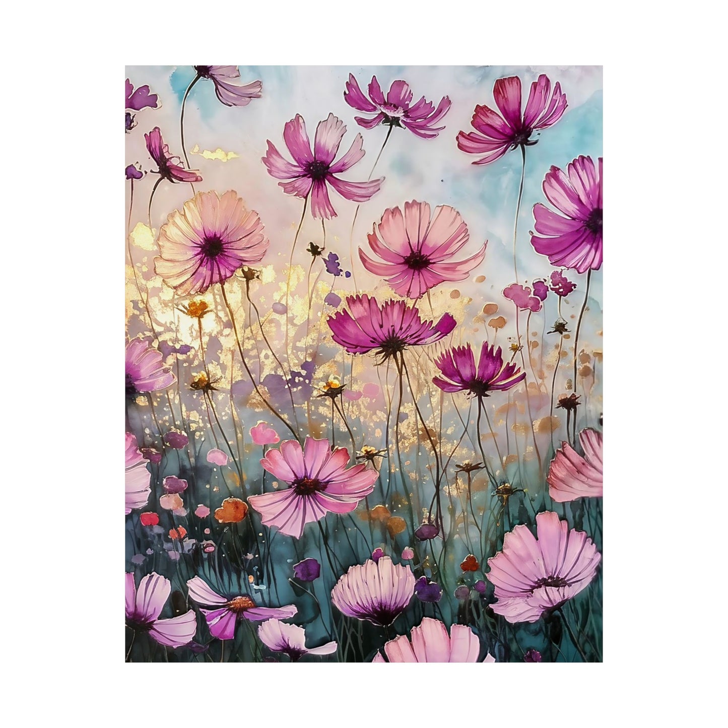 Fields Of Purple Flowers Poster