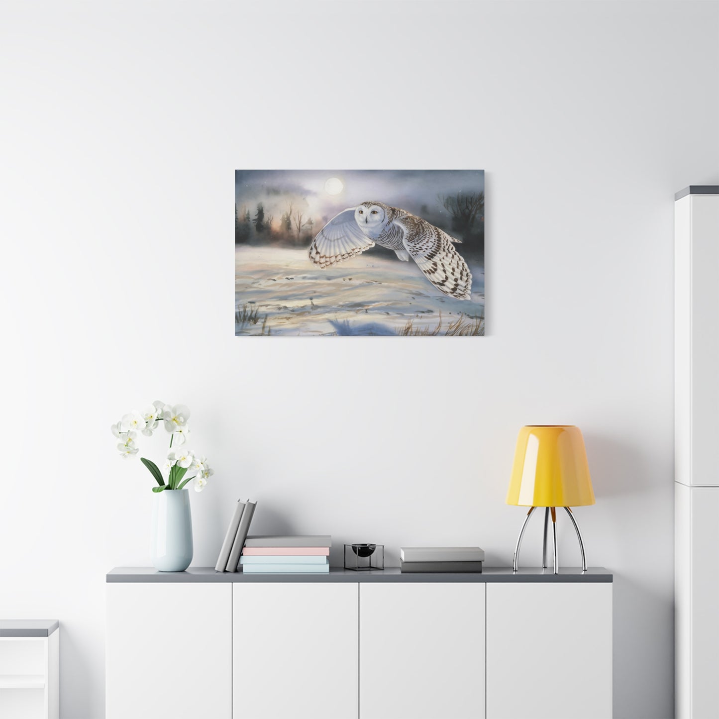Snow Owl Canvas Print