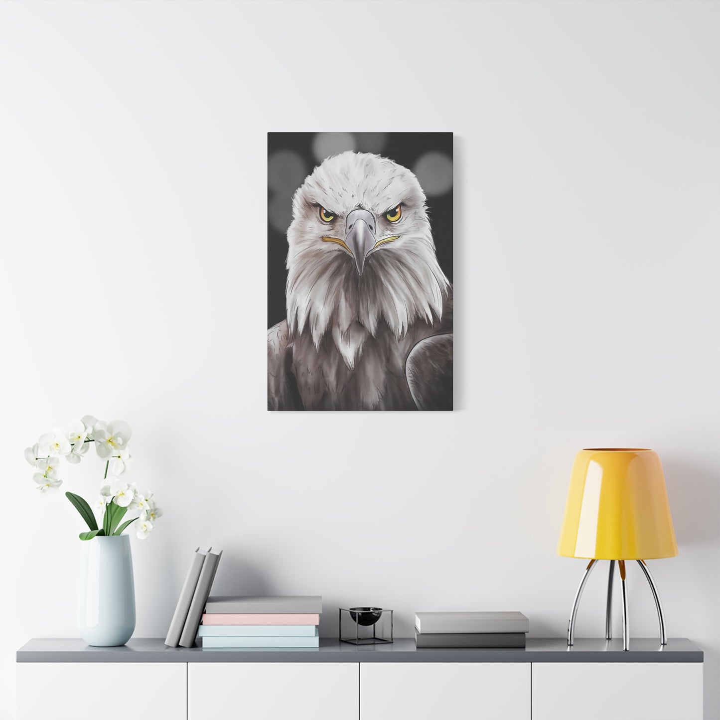 Bald Eagle Portrait Canvas Wall Art