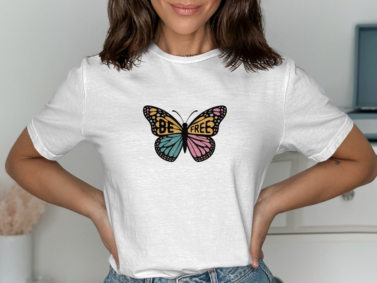 Be Free Butterfly Graphic Tee shirt product