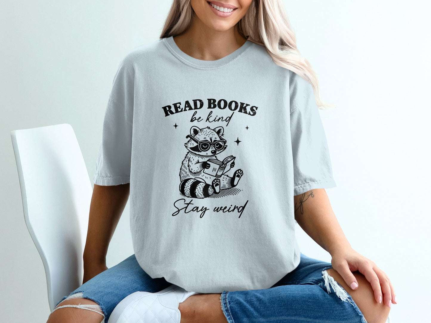 Read Books Be Kind Stay Weird Graphic Tee product type