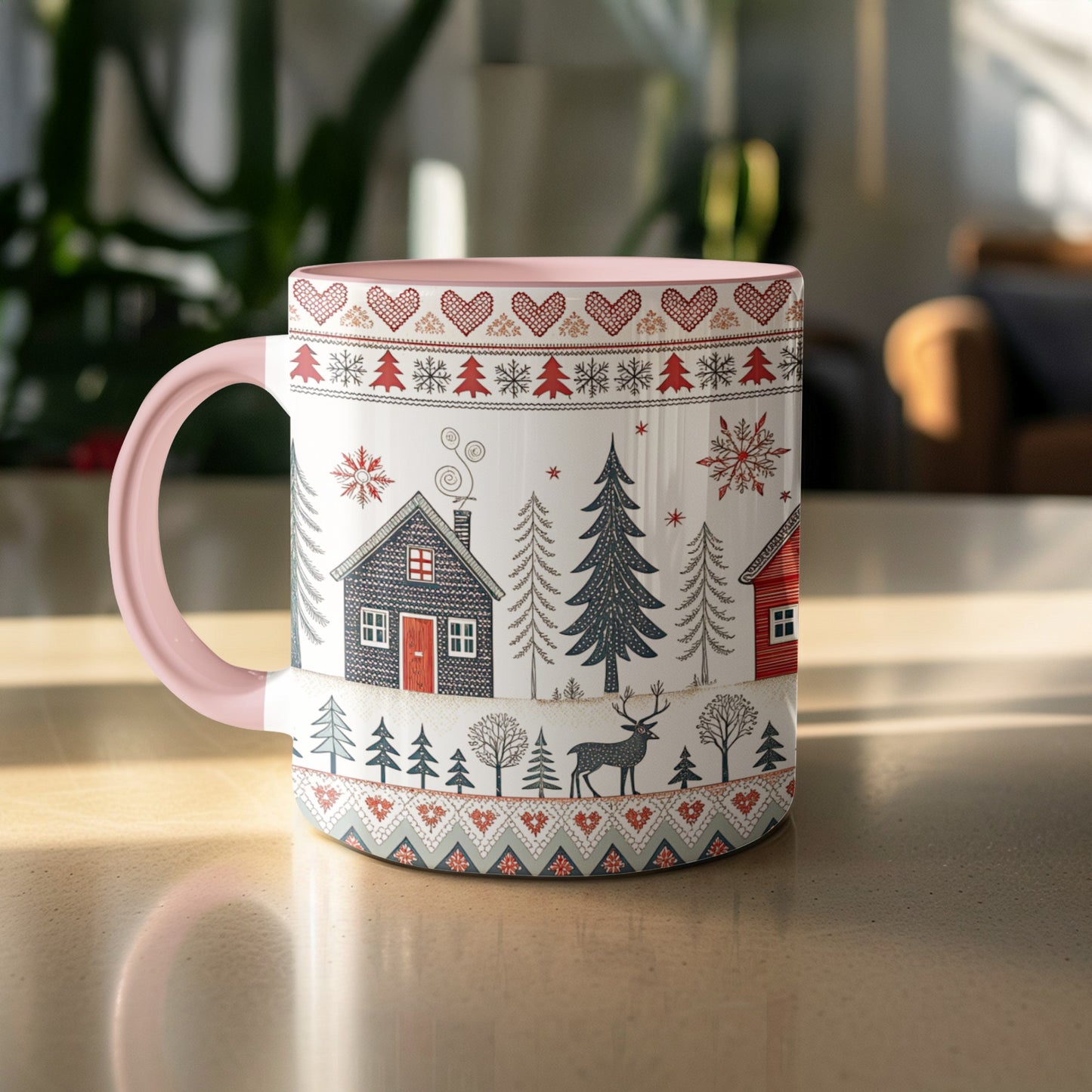 Winter Wonderland Holiday Themed Mug with Festive Design