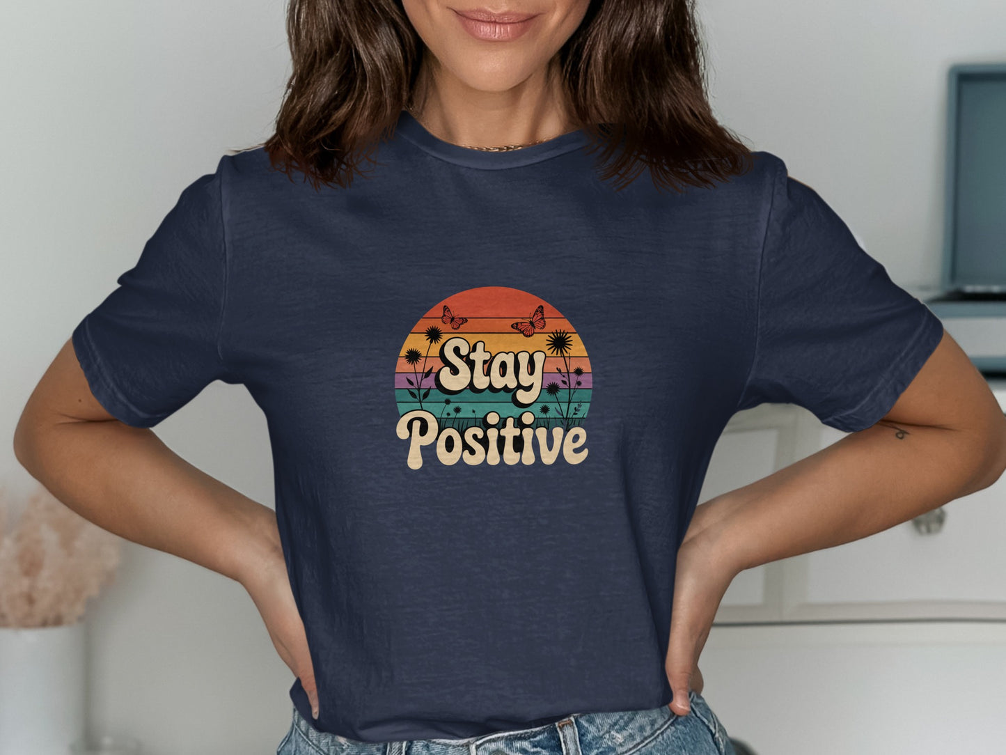Stay Positive Graphic Print T-Shirt product type