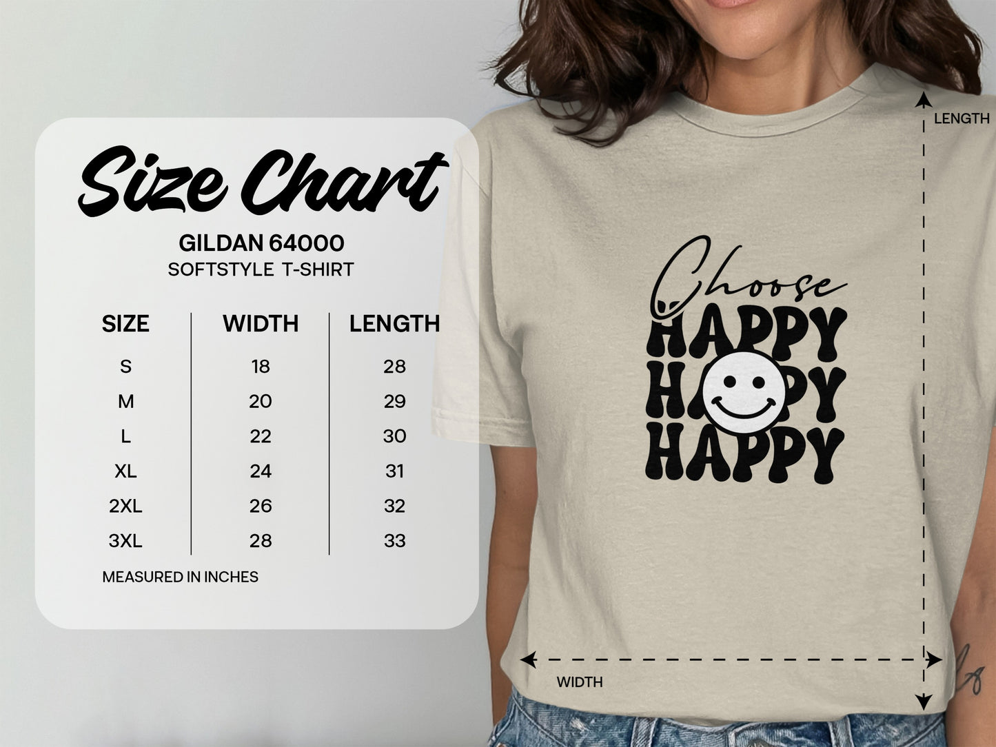 Choose Happy Smiley Face Softstyle T-shirt product