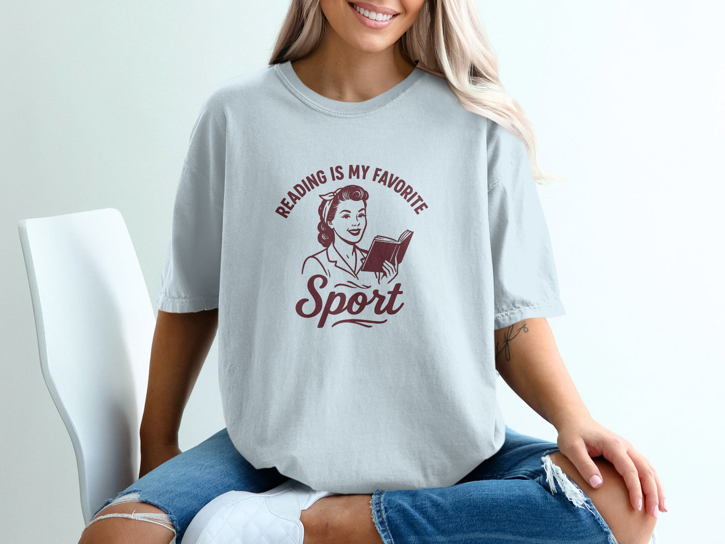 Reading Is My Favorite Sport Graphic Tee product type