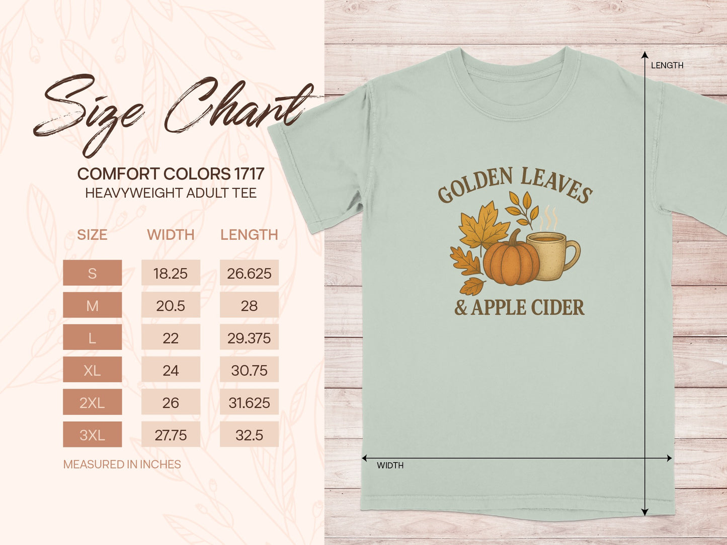 Golden Leaves and Apple Cider Adult Tee product