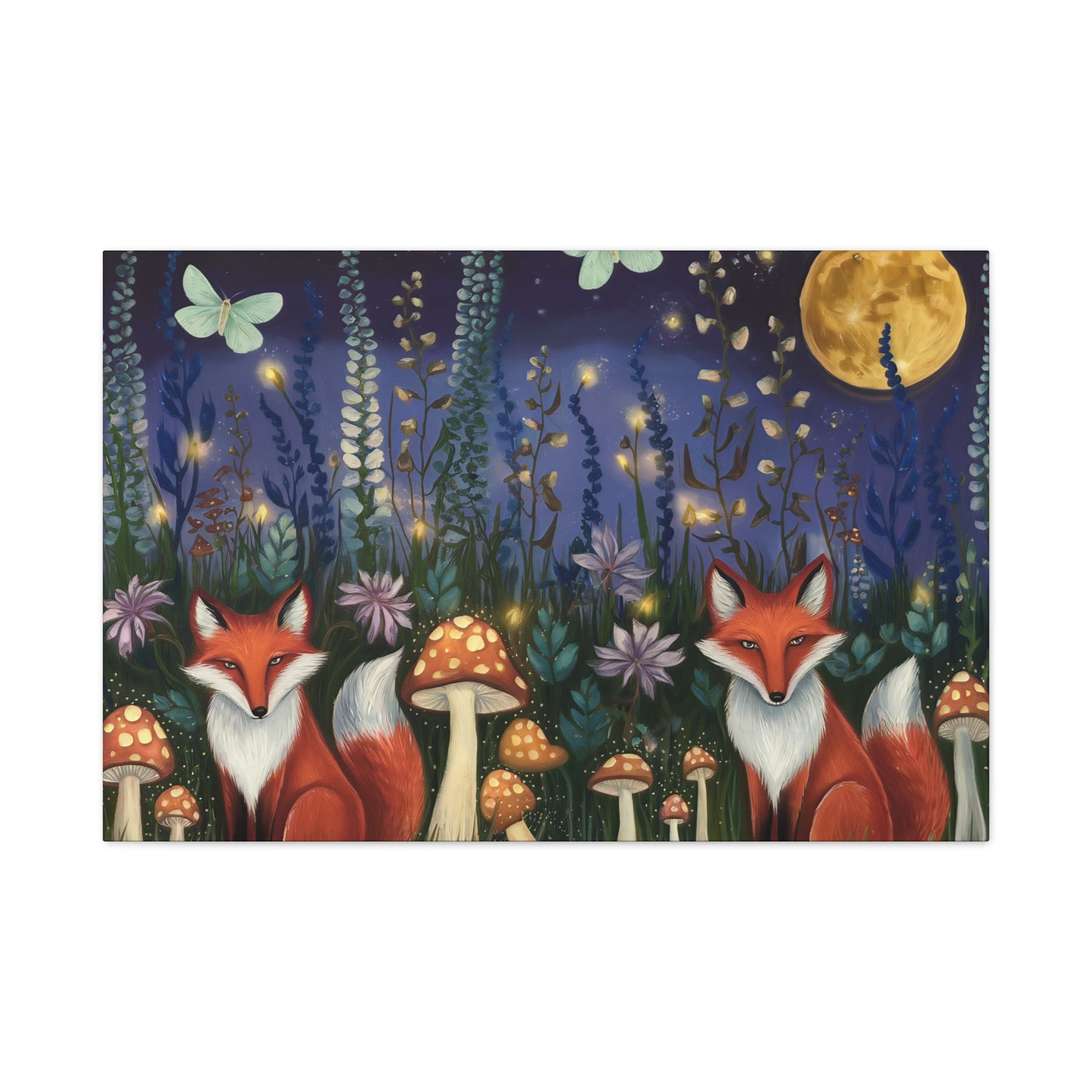 Midnight Woodland Folkart Wall Art