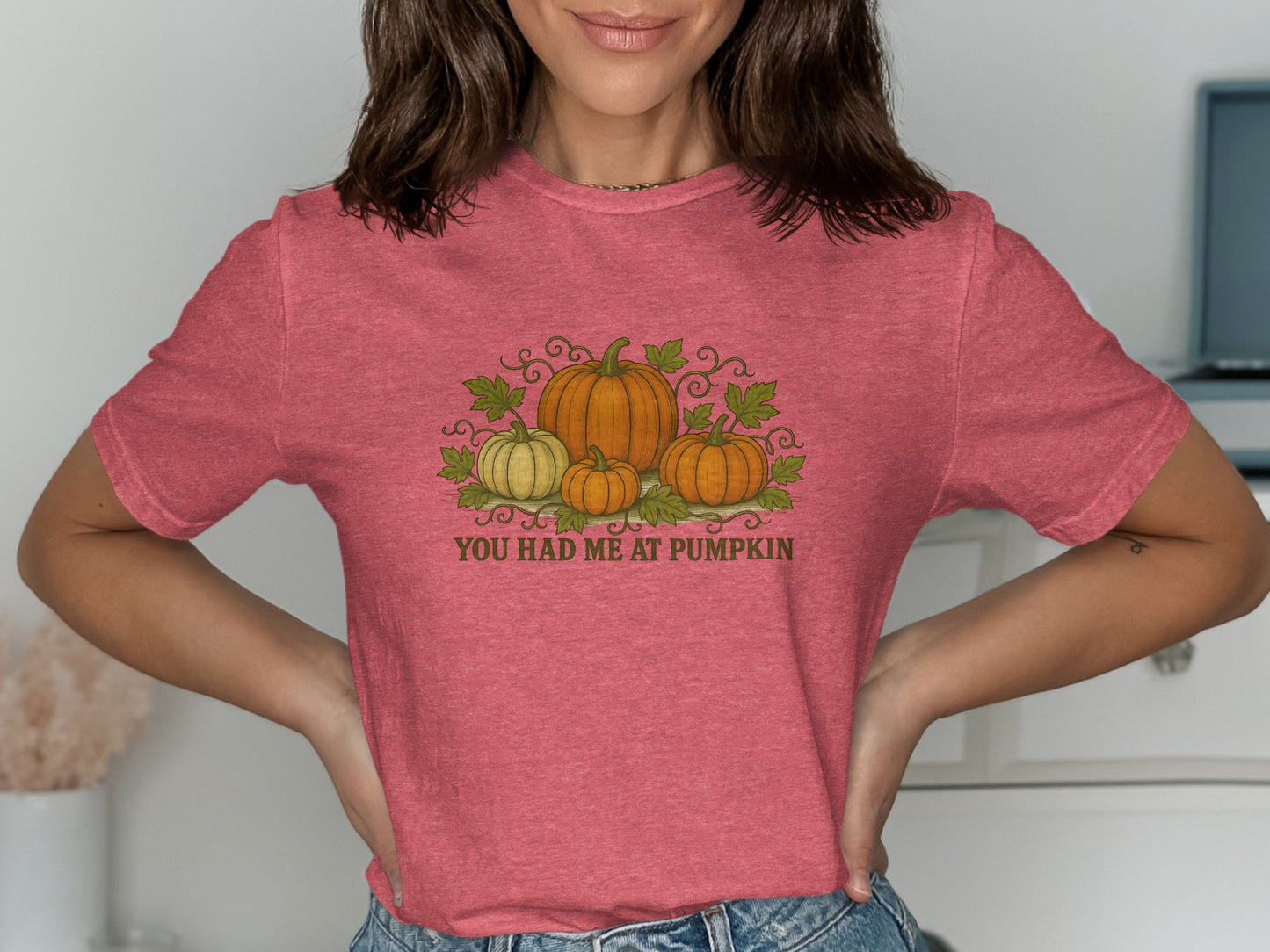 You Had Me At Pumpkin Graphic Halloween T-shirt product