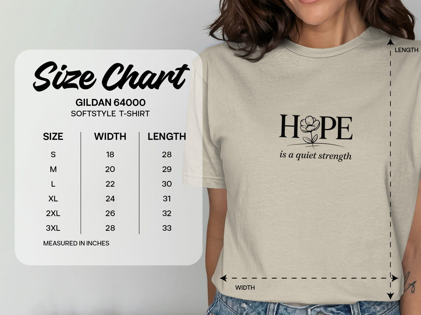 Hope is a Quiet Strength Softstyle T-shirt product