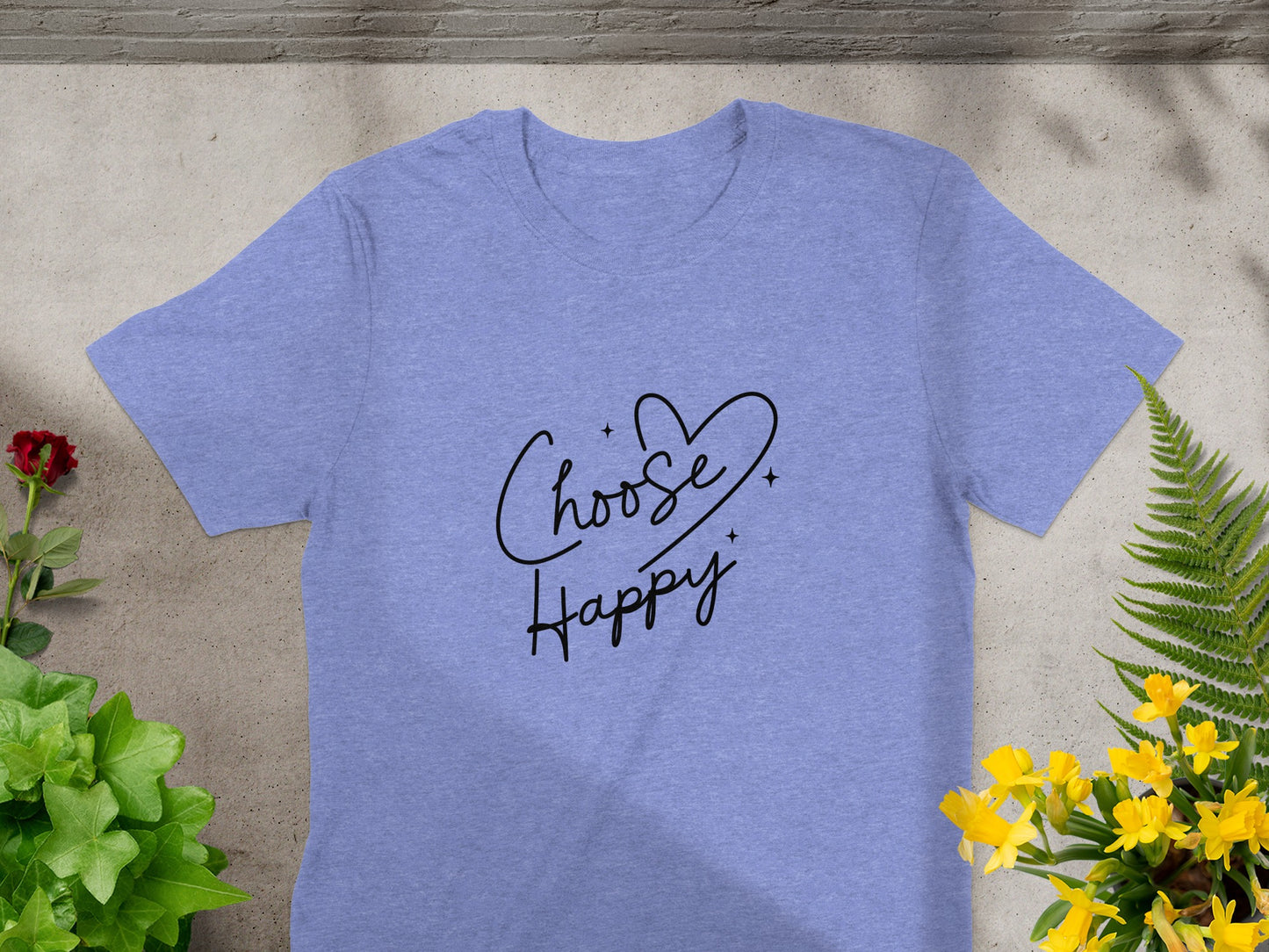 Choose Happy Graphic Tee Inspirational Shirt product