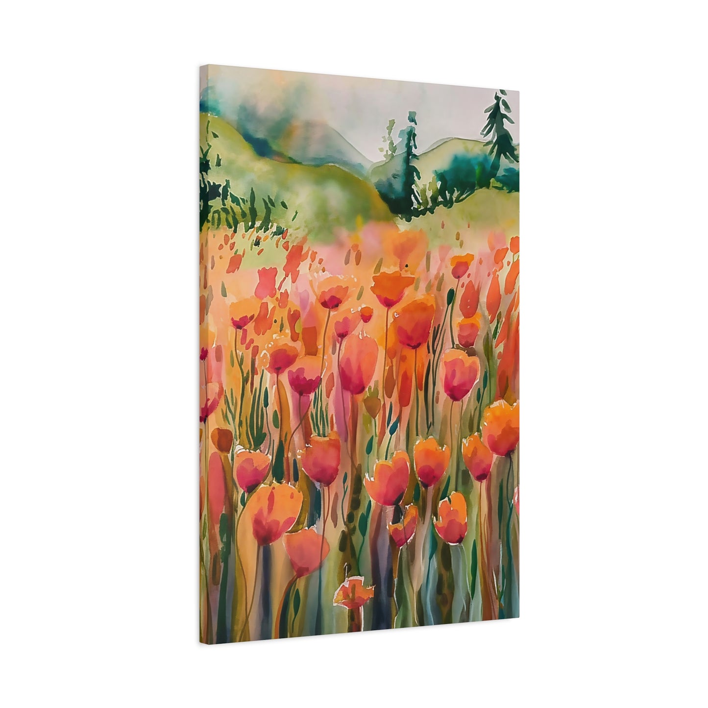 Field Of Flowers Canvas Wall Art