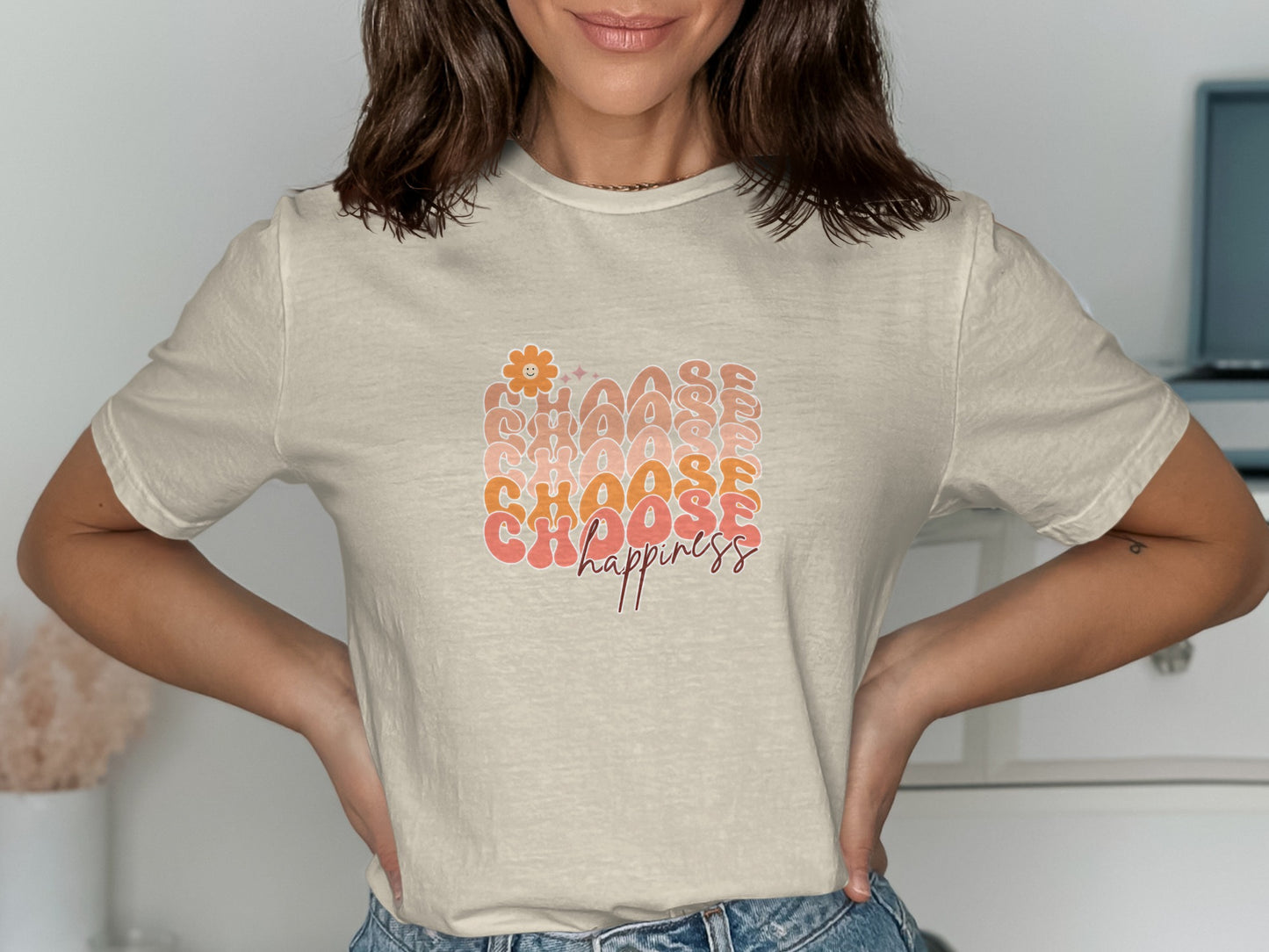 Choose Happiness Graphic Tee Shirt product type