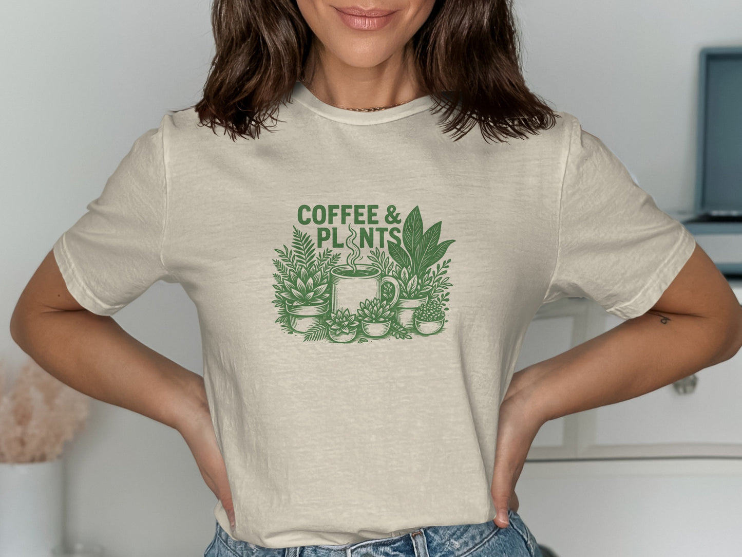 Coffee And Plants Art Design T-Shirt product