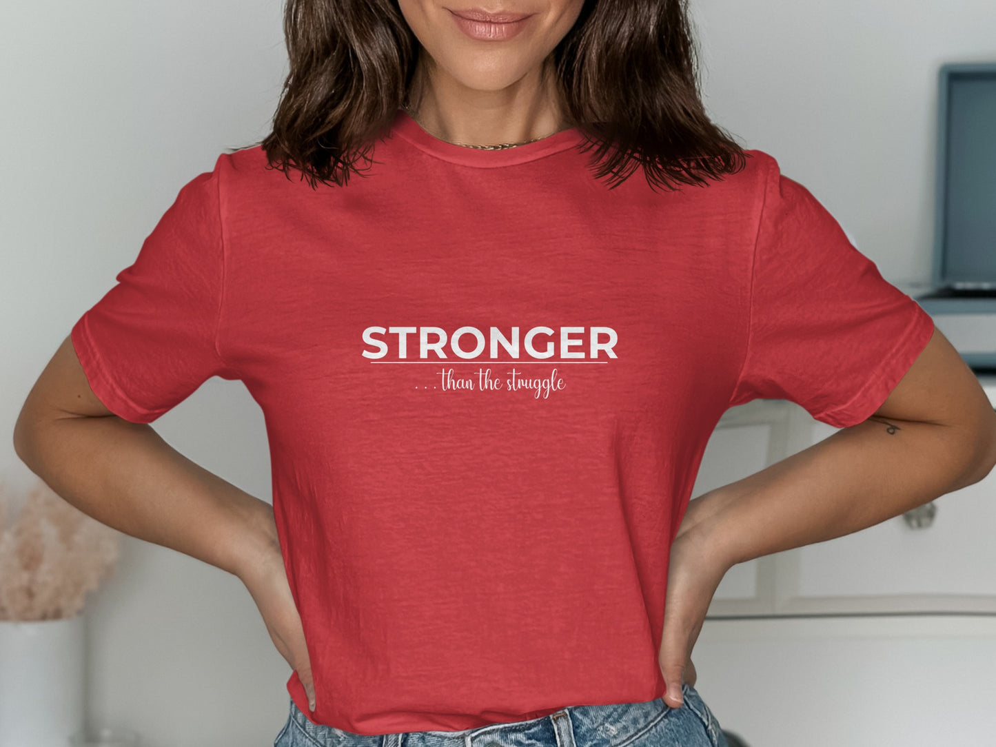 Stronger Than The Struggle Red T-Shirt product type