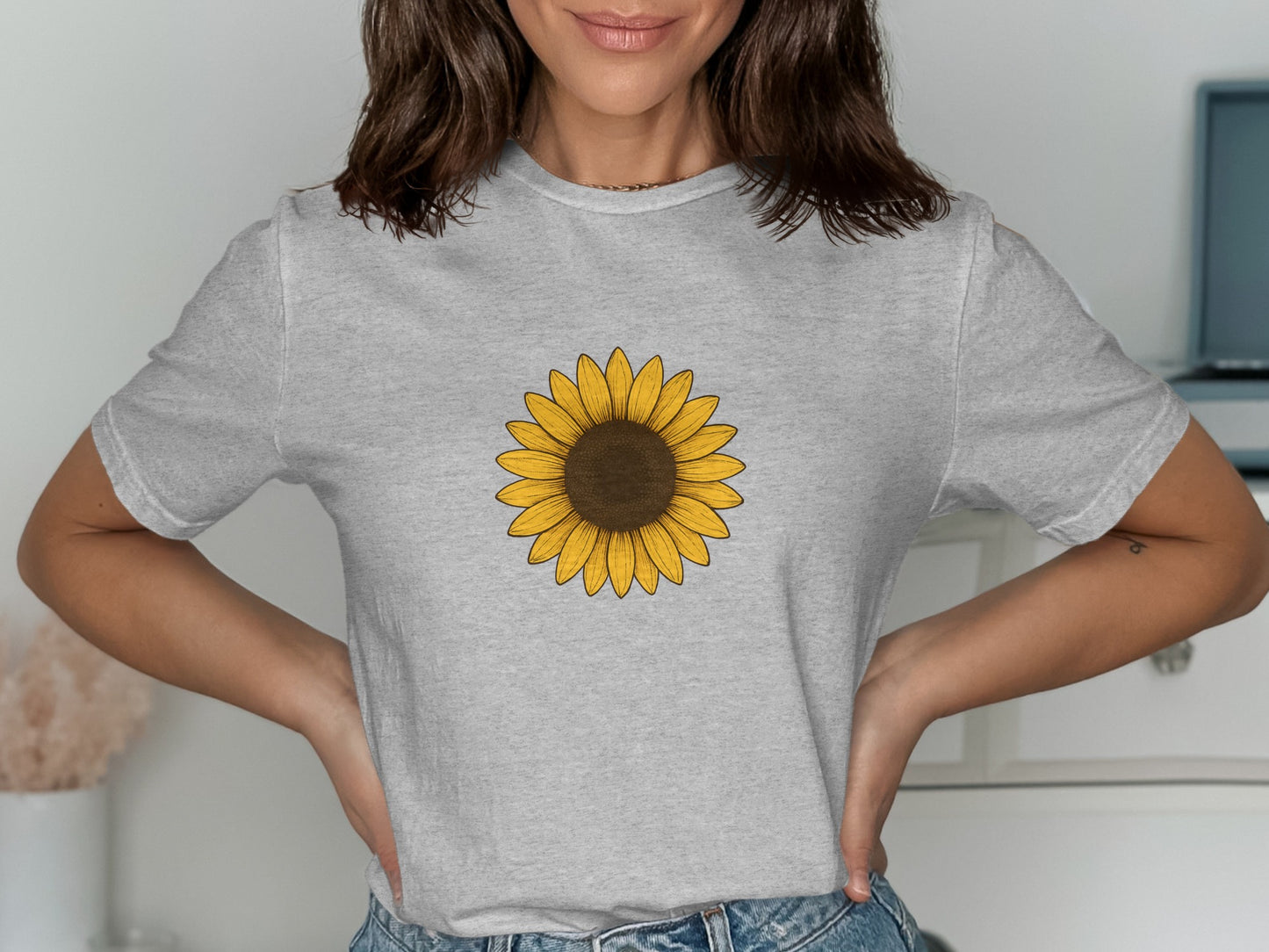 Sunflower Graphic Tee Casual Fashion T-Shirt product type