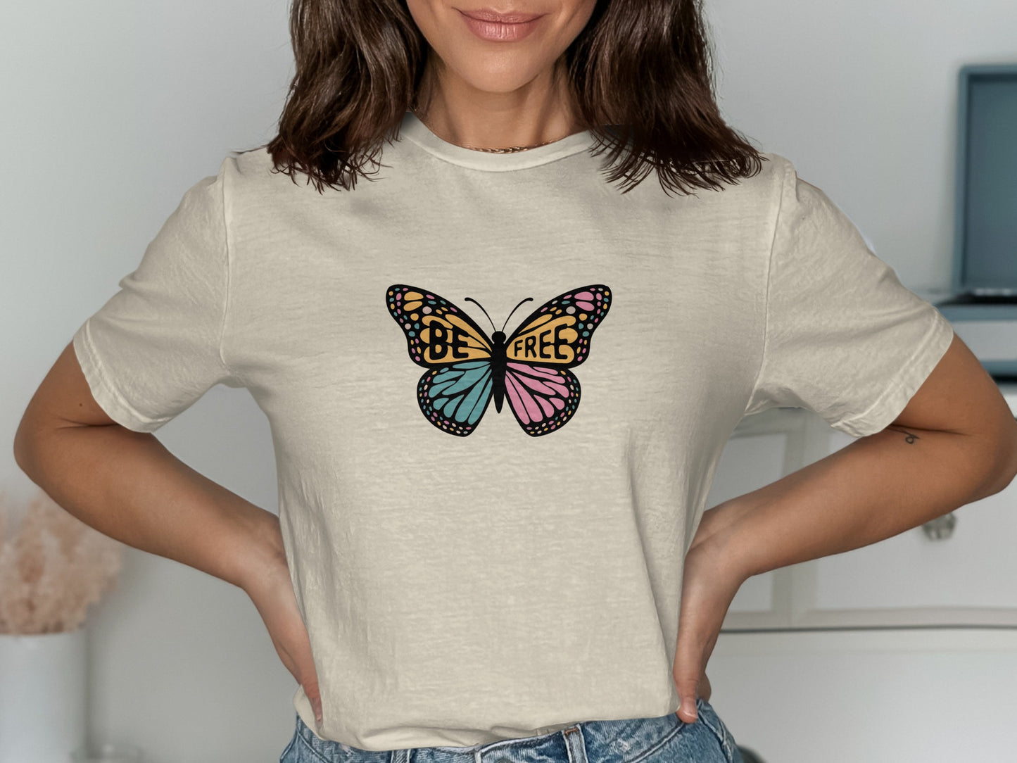 Be Free Butterfly Graphic Tee product