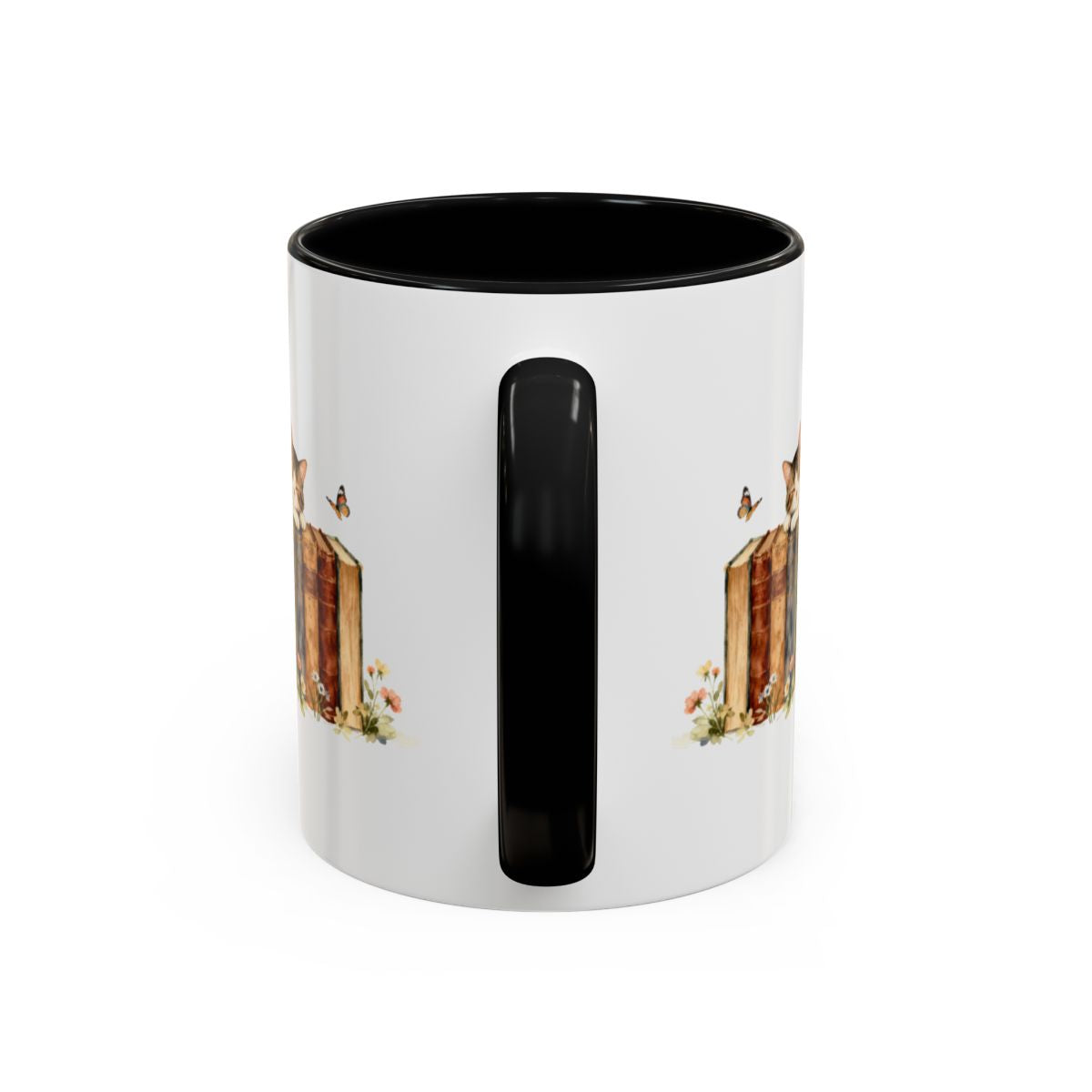 Enchanting Cat and Butterflies Design Mug product type