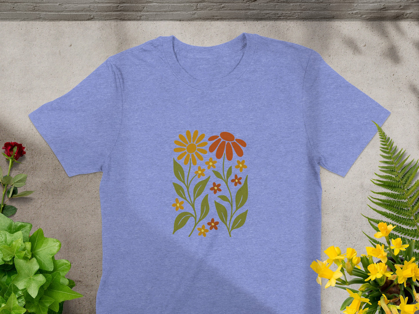 Colorful Wildflowers Graphic Design Shirt product type