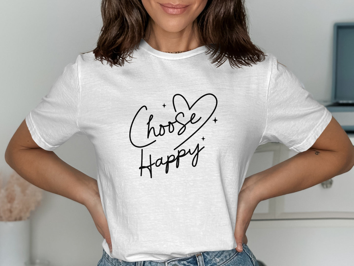 Choose Happy Inspirational Graphic Tee product type