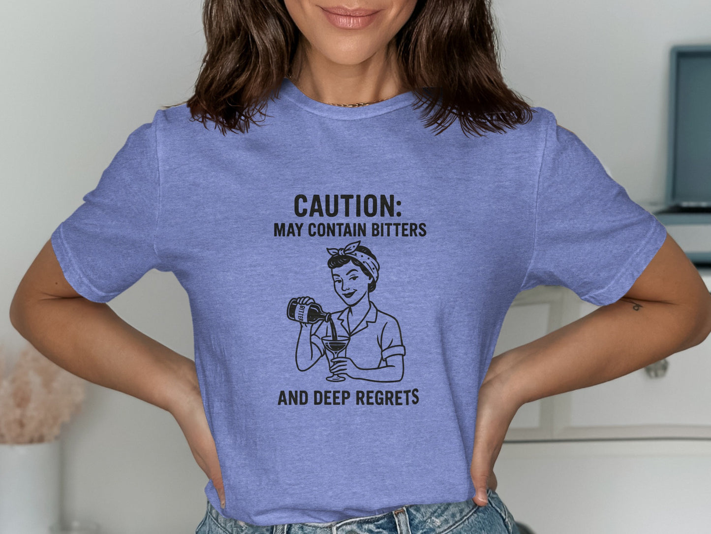 Caution Statement With Bitters and Deep Regrets Shirt Product