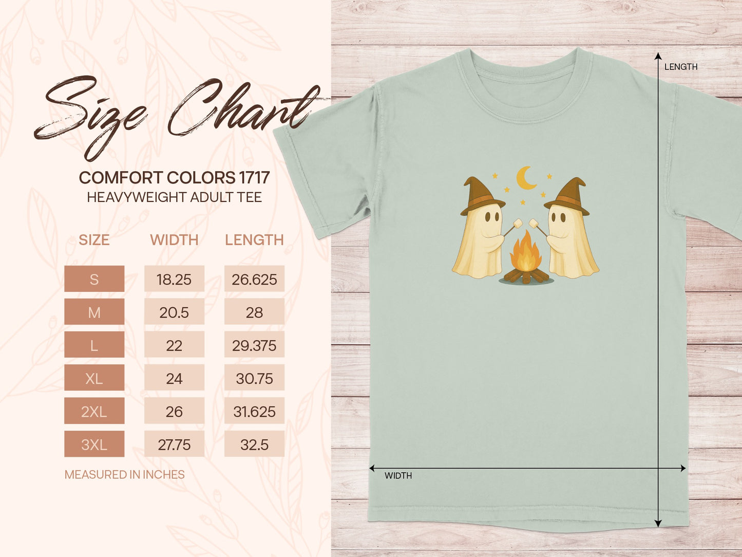 Whimsical Ghost Wizards Bonfire Tee shirt product