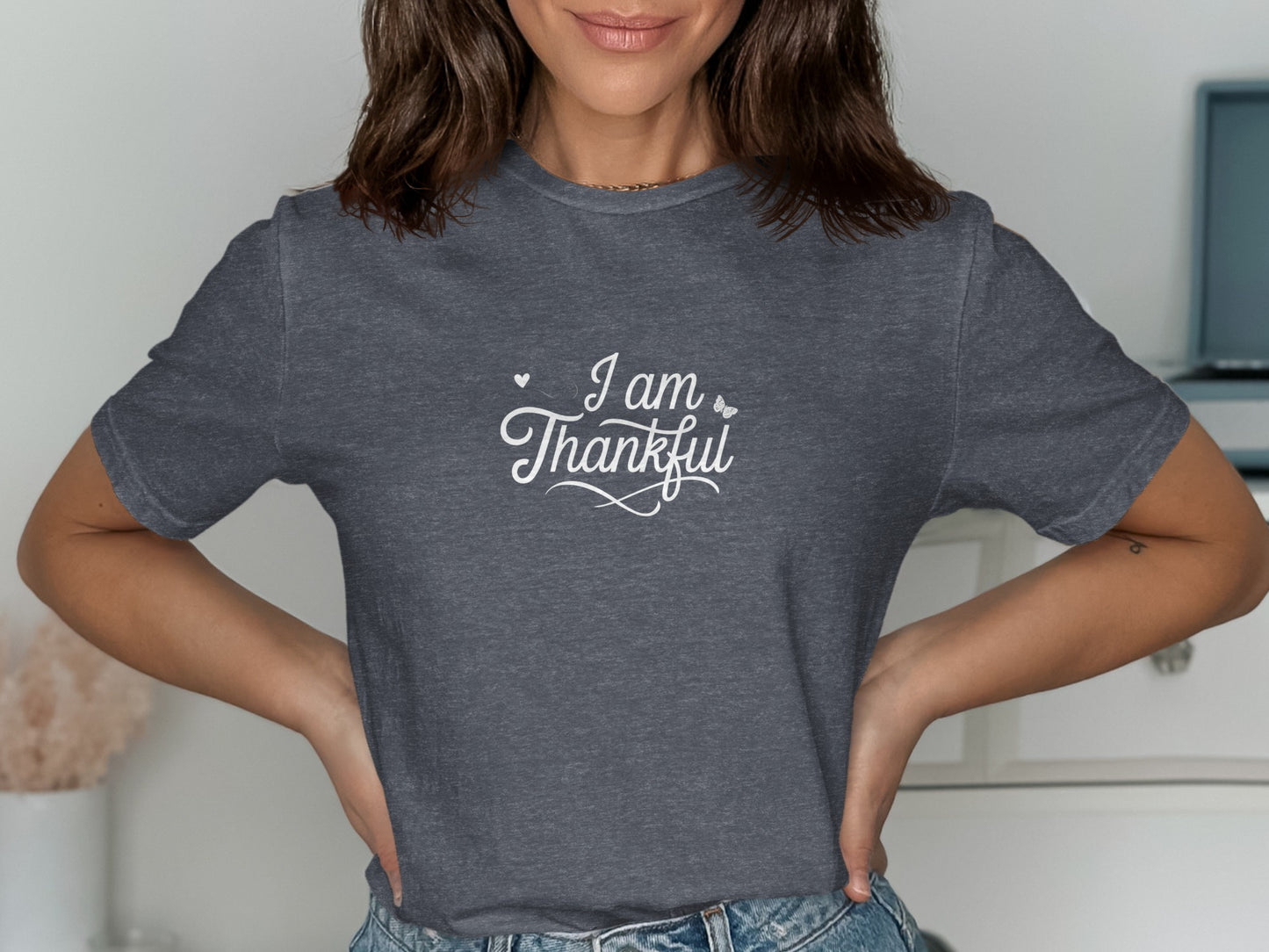 I am Thankful Graphic Tee Casual Trendy Shirt product type