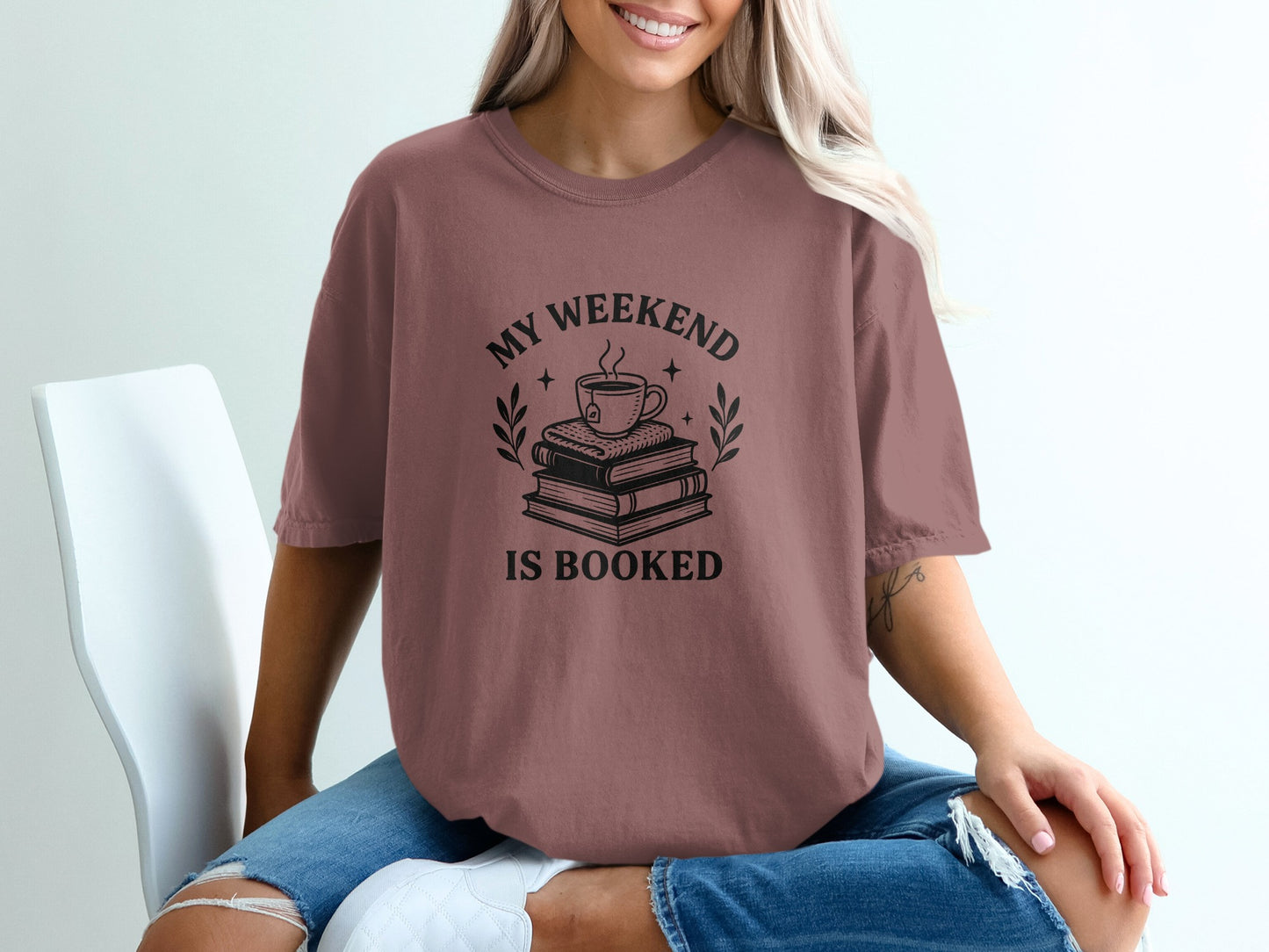My Weekend Is Booked Cozy Graphic Tee product