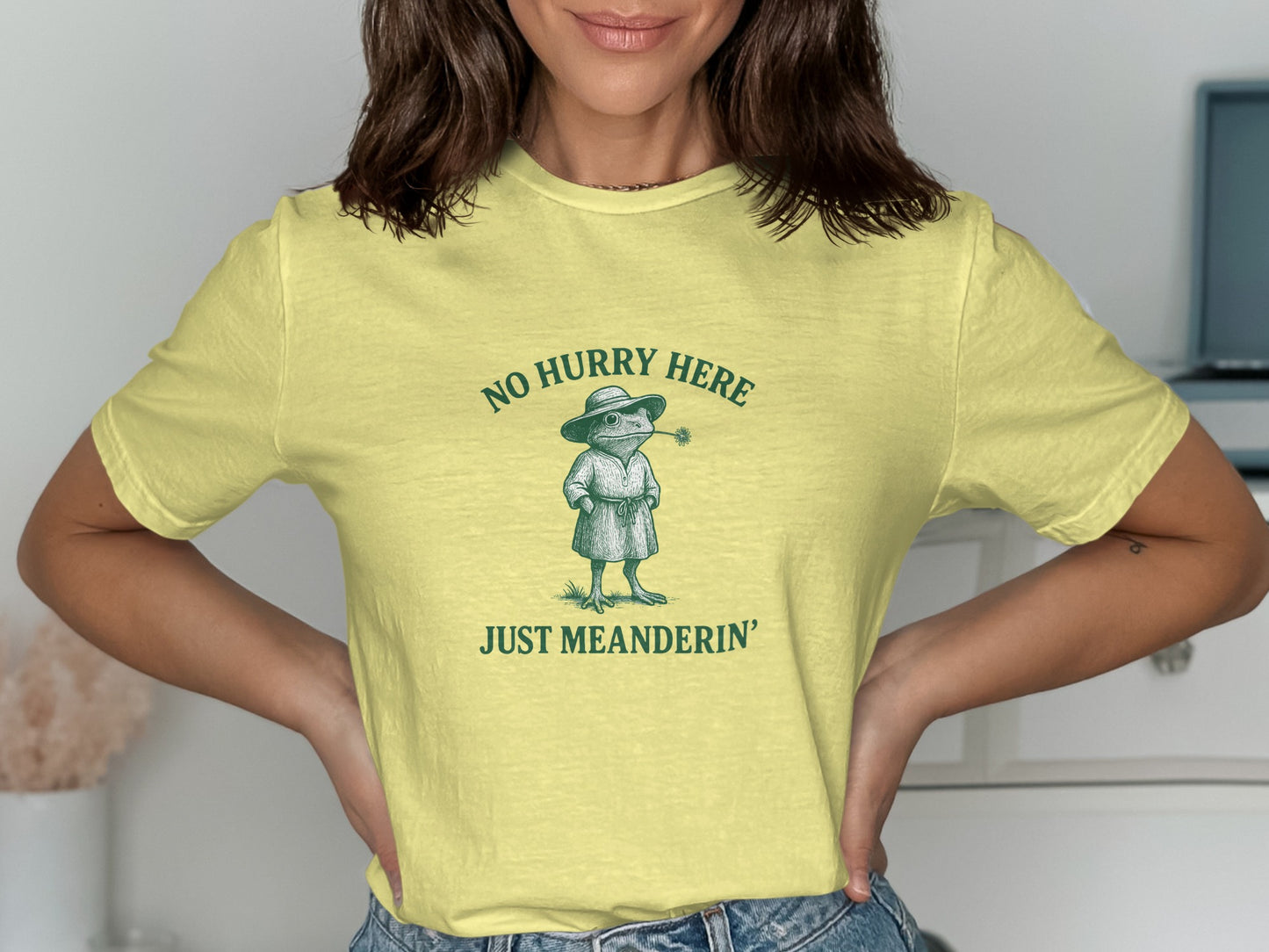No Hurry Here Just Meanderin Graphic Tee product
