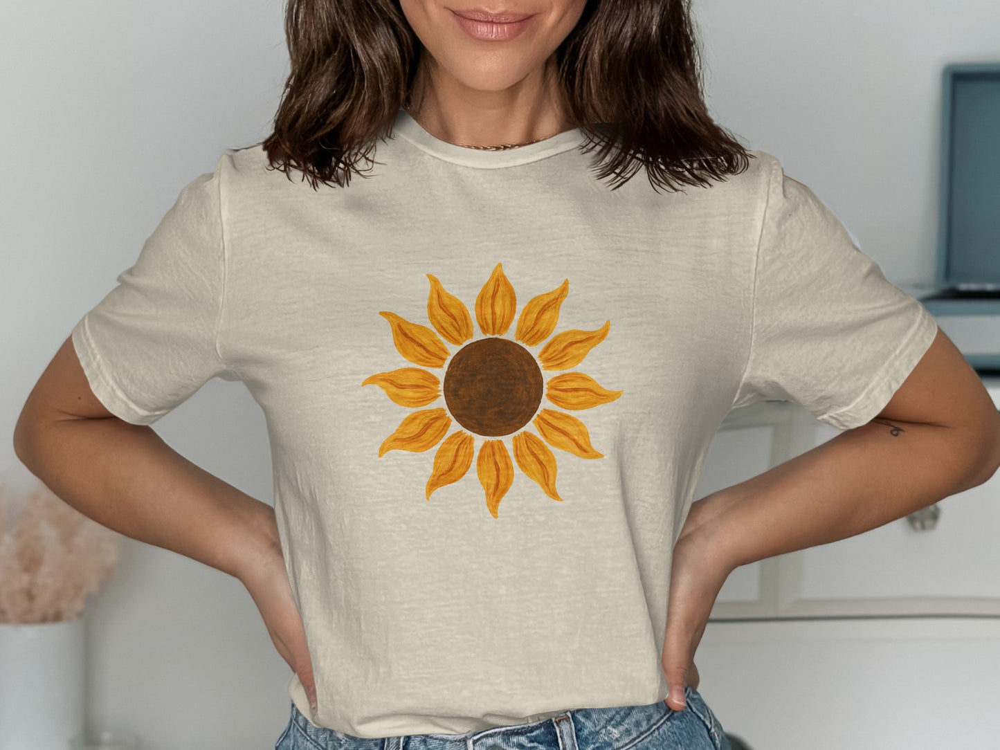 Vintage Sunflower Graphic Tee shirt product type