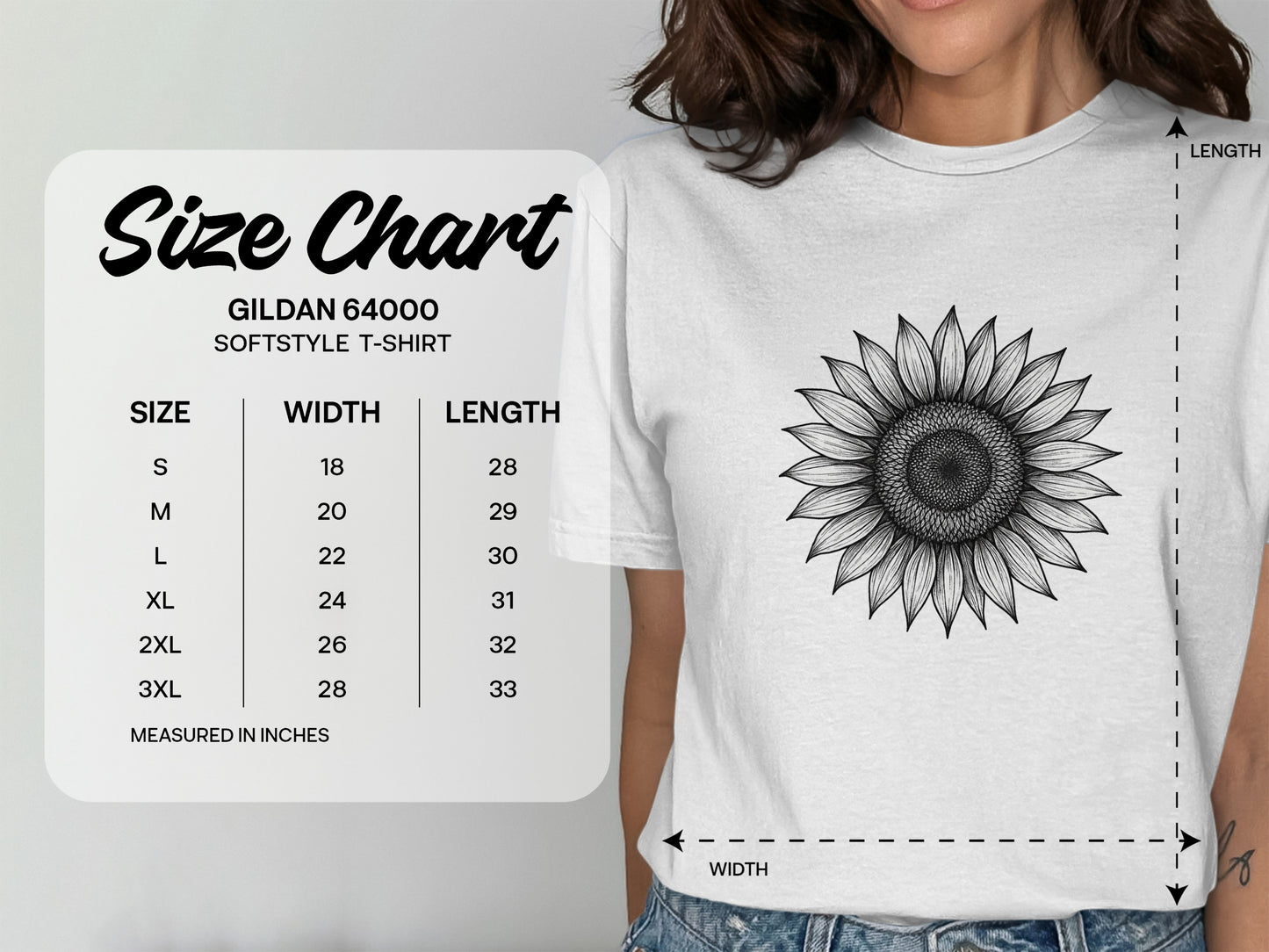 Sunflower Design Softstyle T-Shirt product