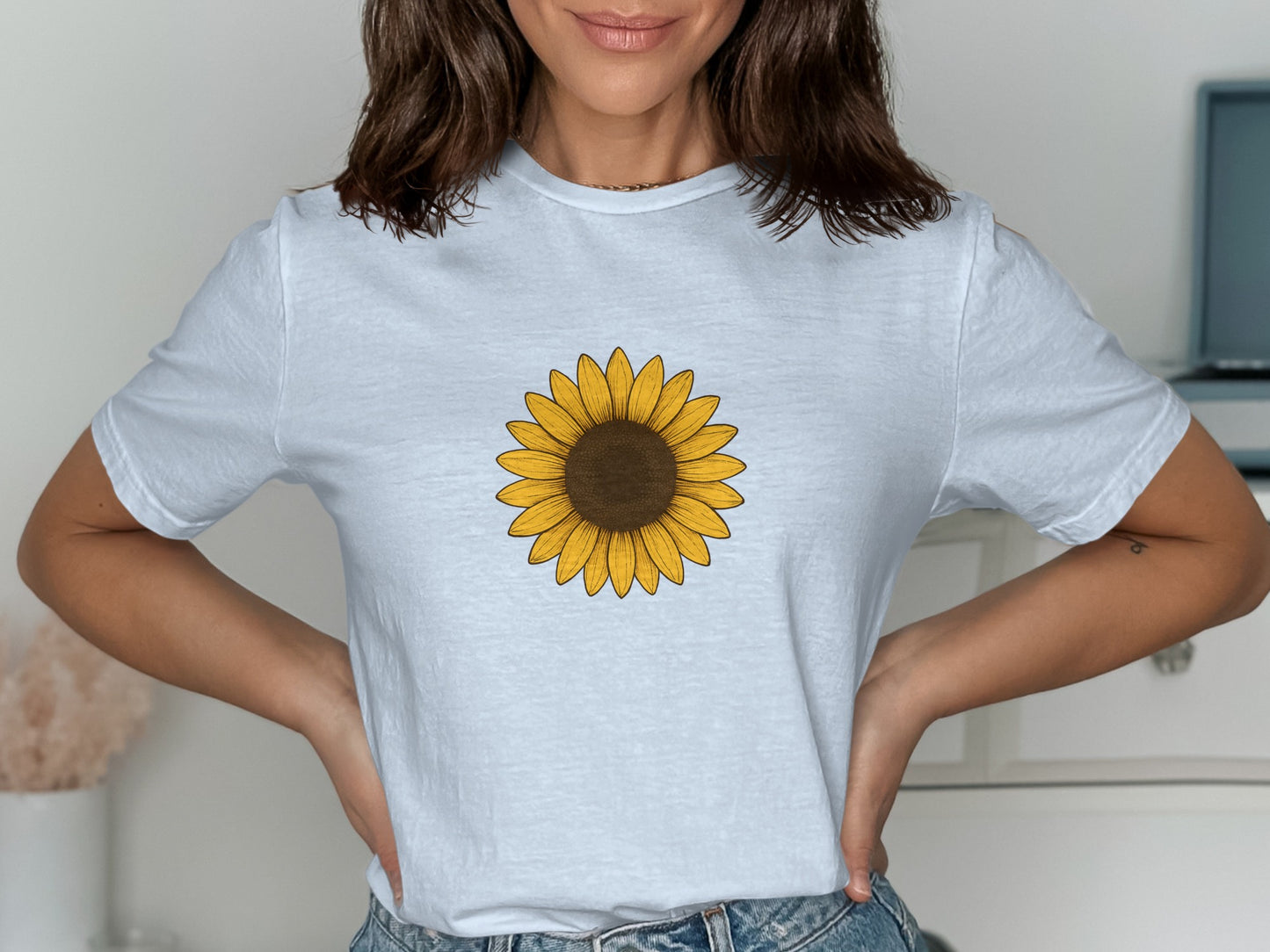 Sunflower Graphic Tee Casual Fashionable Clothing Product Type
