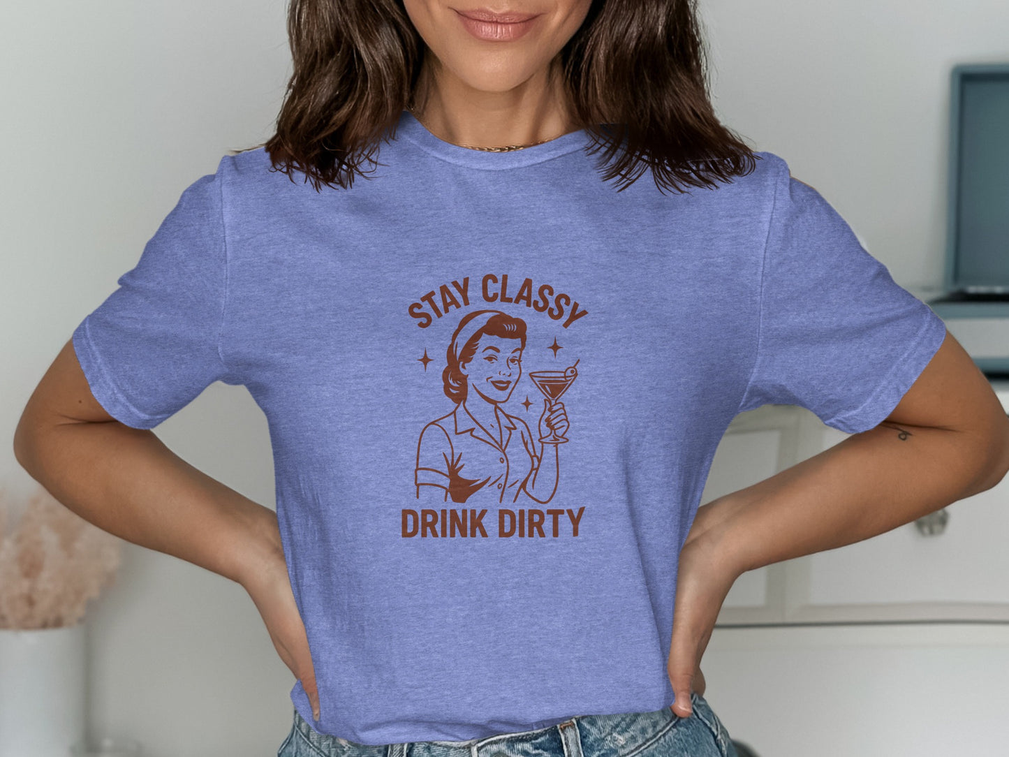 Stay Classy Drink Dirty Graphic Tee product