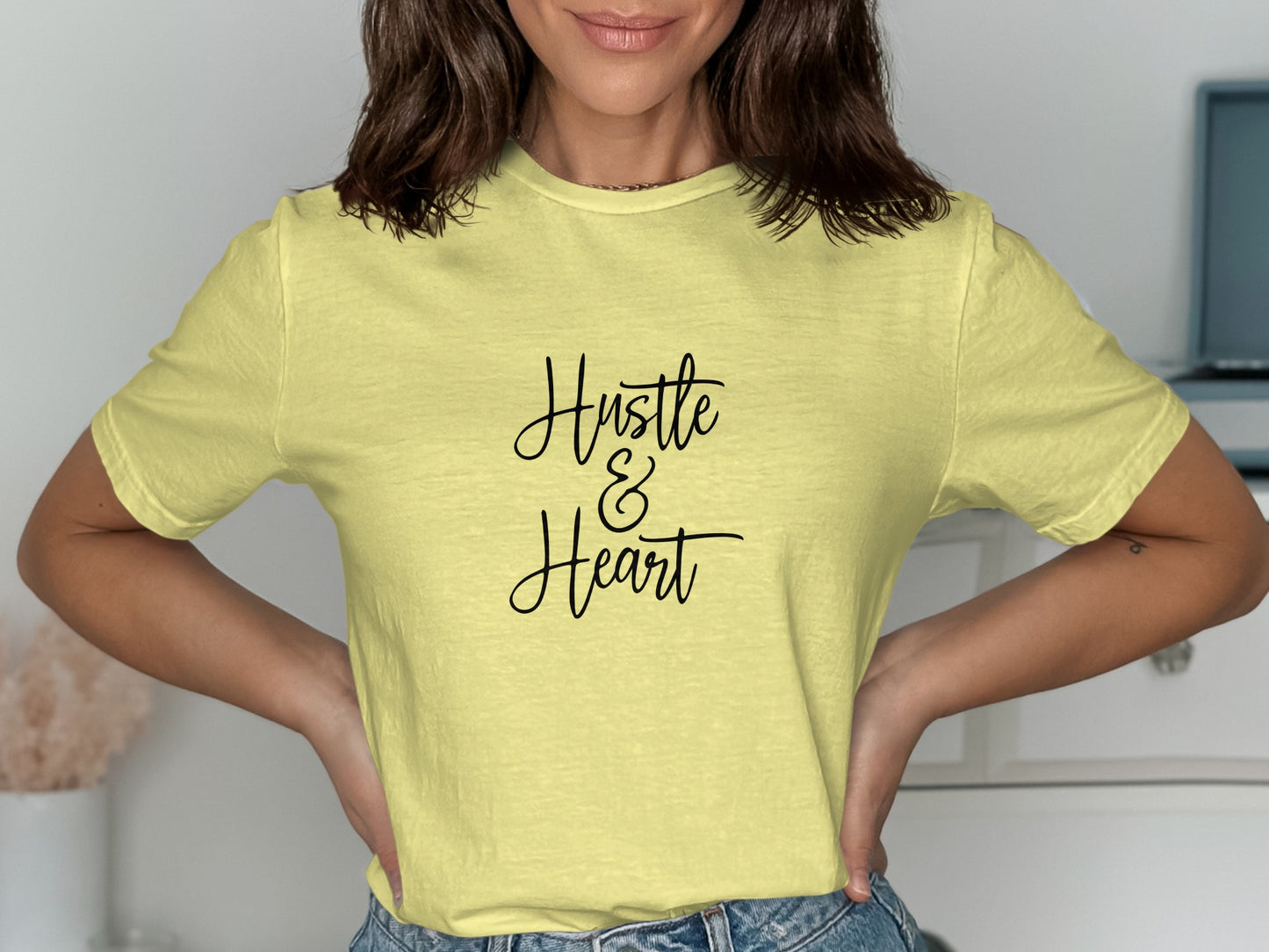 Hustle & Heart Slogan T-Shirt product type
