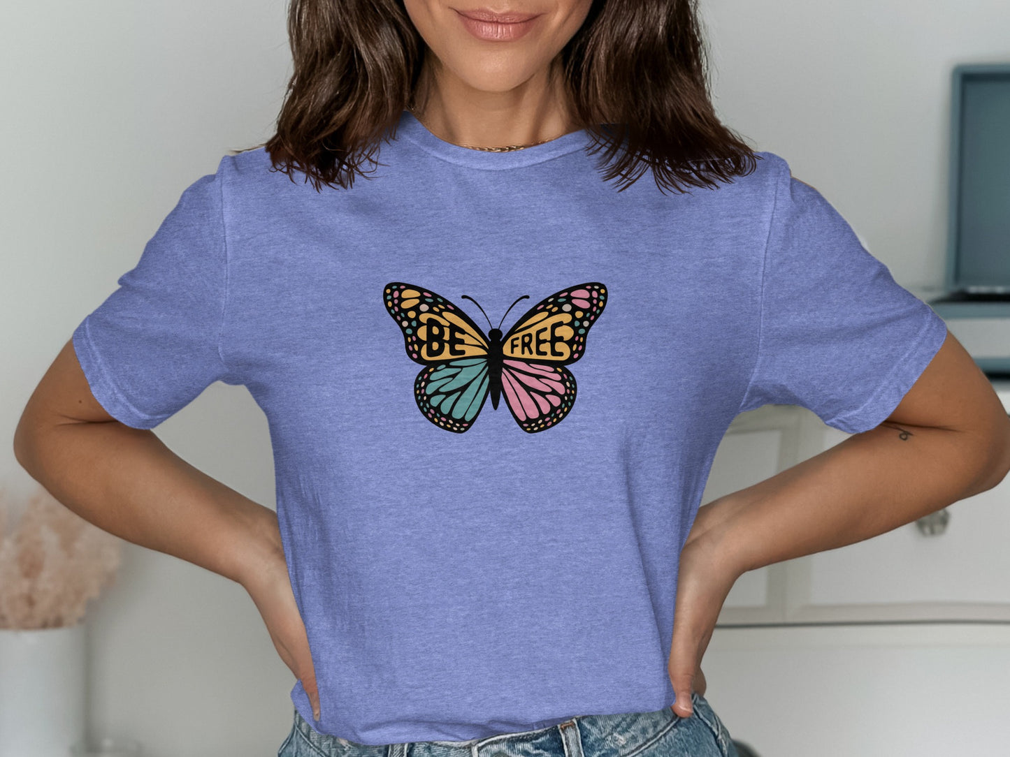 Be Free Butterfly Graphic Print T-shirt product type