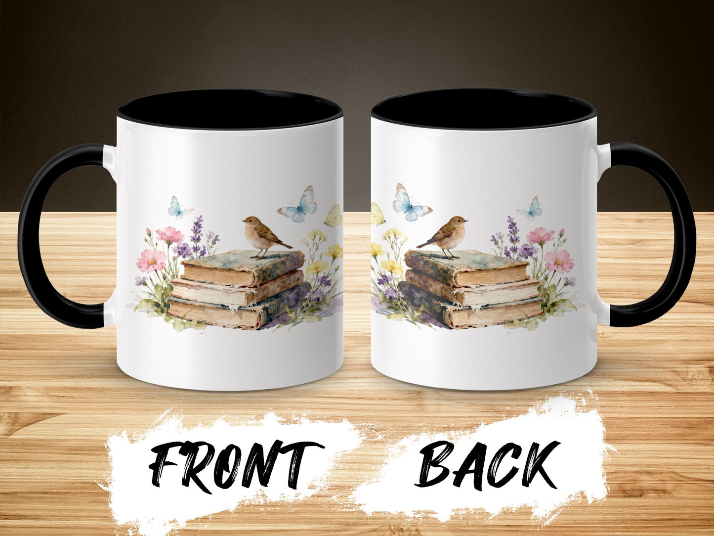 Vintage Bird and Butterfly Theme Mug product type