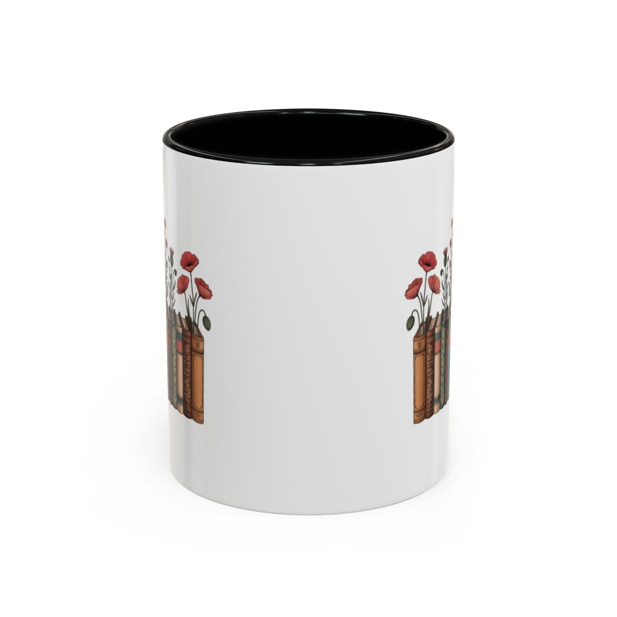 Creative Book and Poppy Design Personal Coffee Mug product